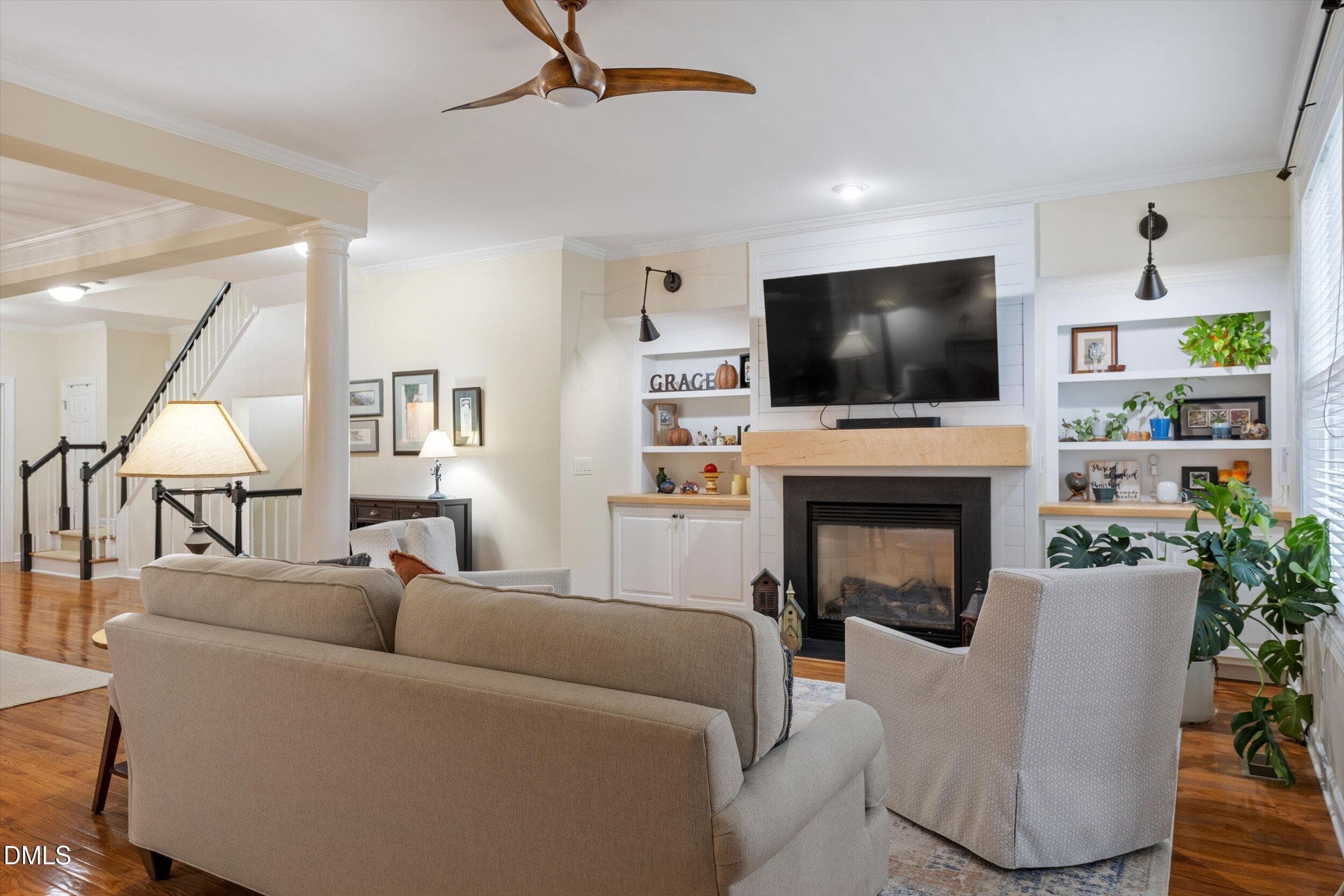 living room - 328 Bridgegate Drive, Cary, NC 27519