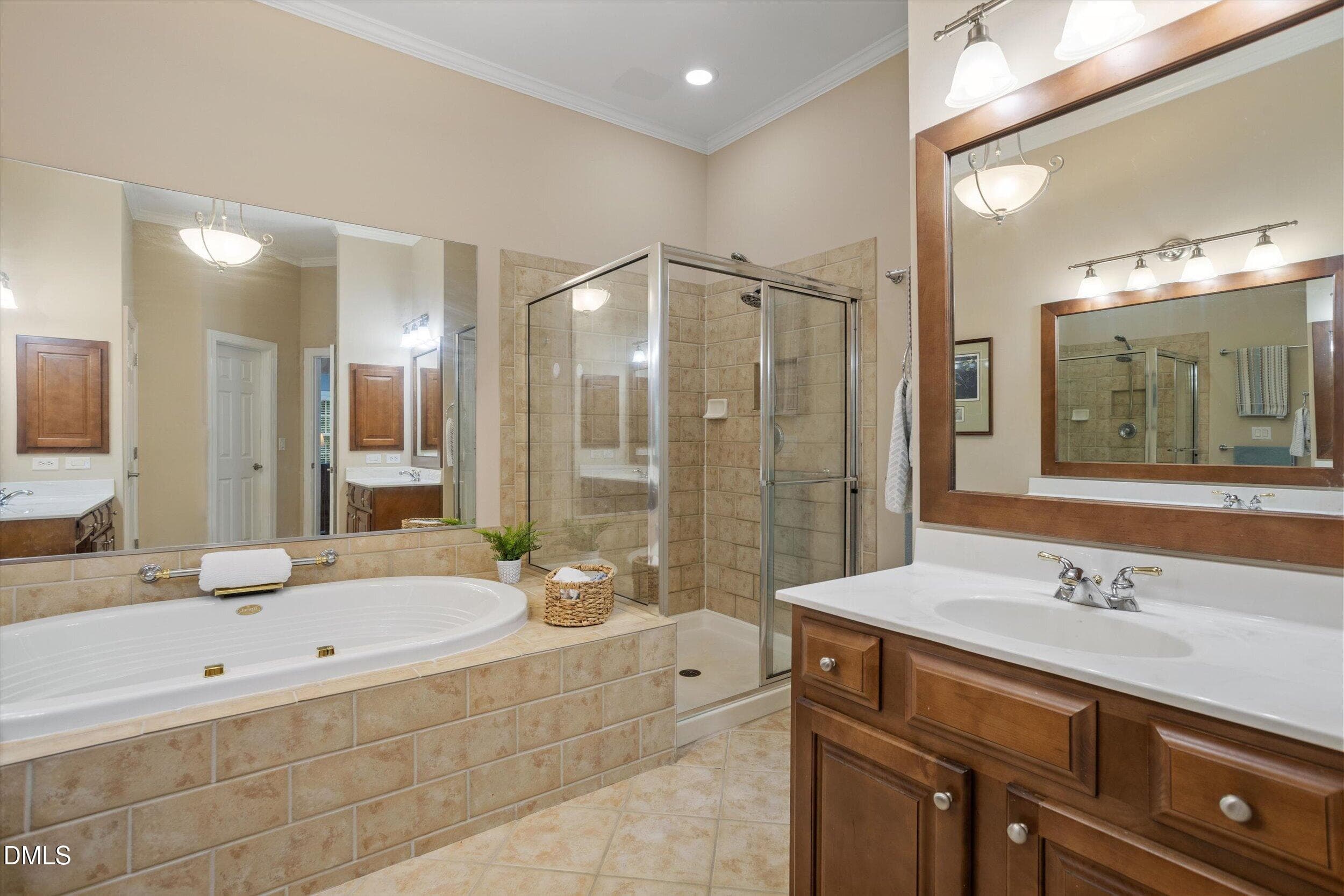 primary bath - 328 Bridgegate Drive, Cary, NC 27519