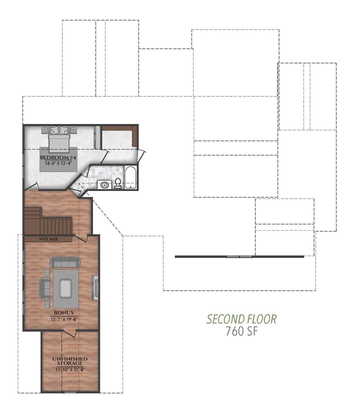 2nd Floor.jpg - 5309 Asher Woods Trail, Zebulon, NC 27597, Zebulon