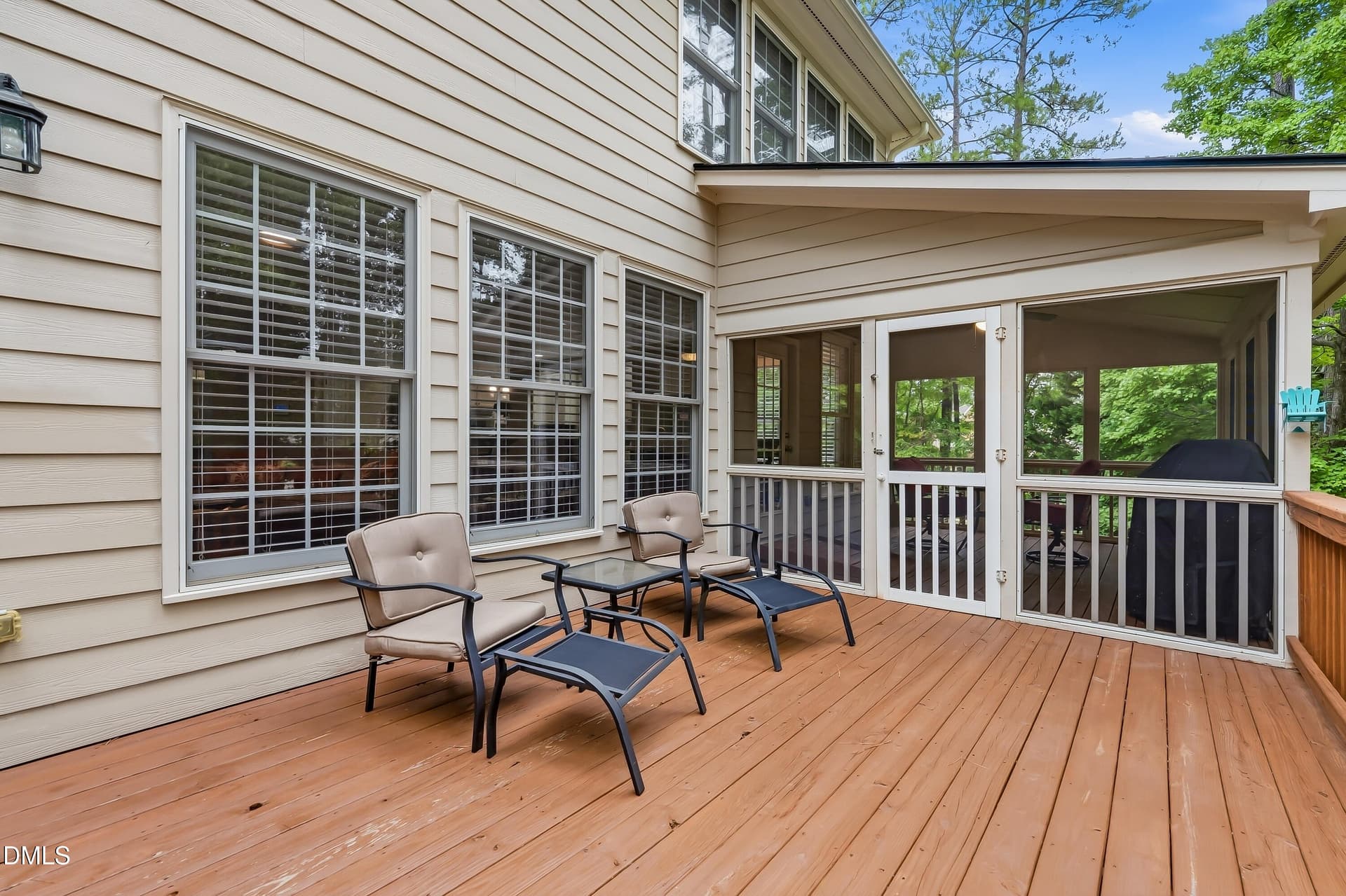DECK FROM SCREEN PORCH - 7604 Duckhorn Court, Wake Forest, NC 27587