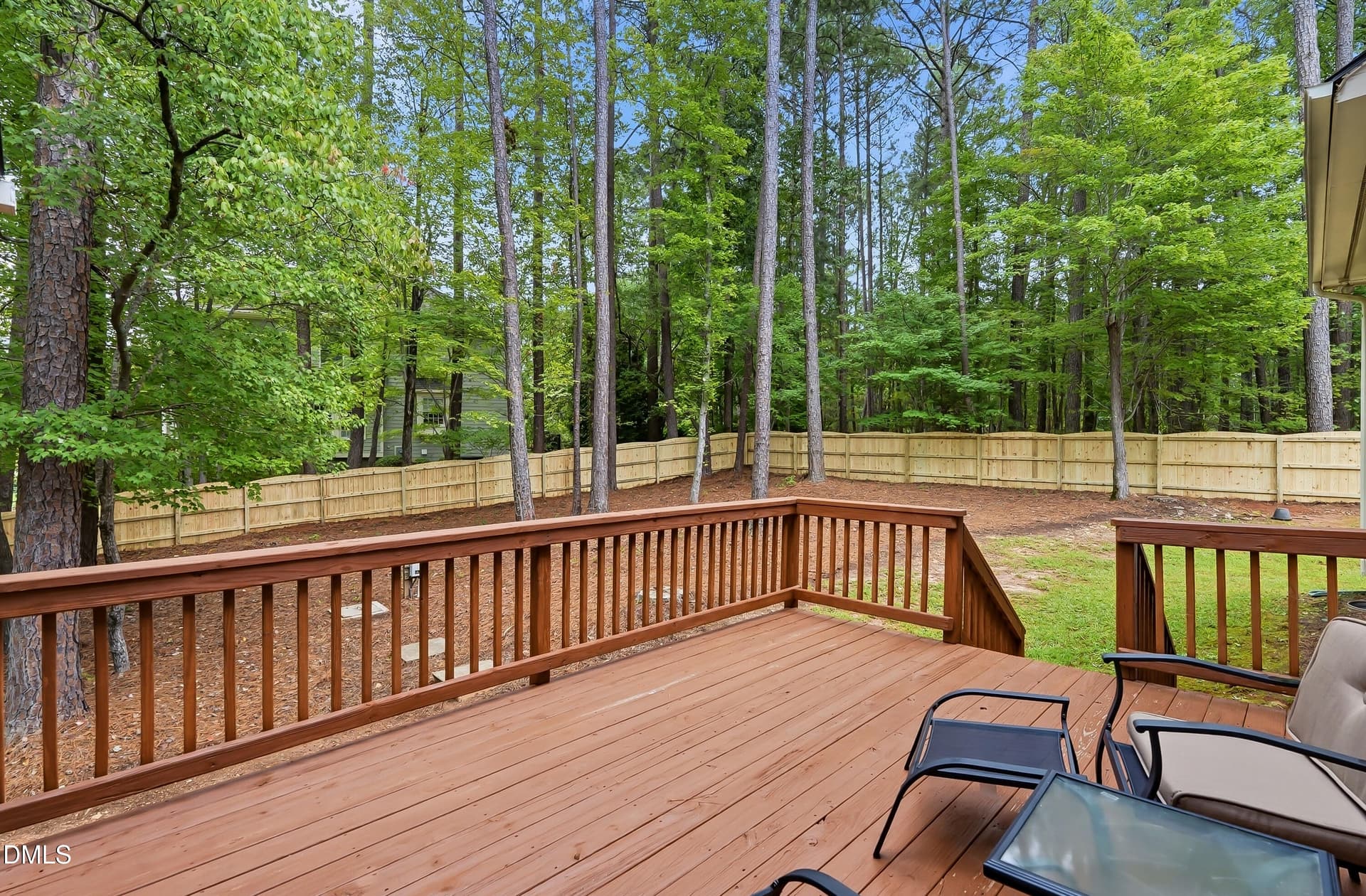 DECK OVERSEEING BACK YARD - 7604 Duckhorn Court, Wake Forest, NC 27587