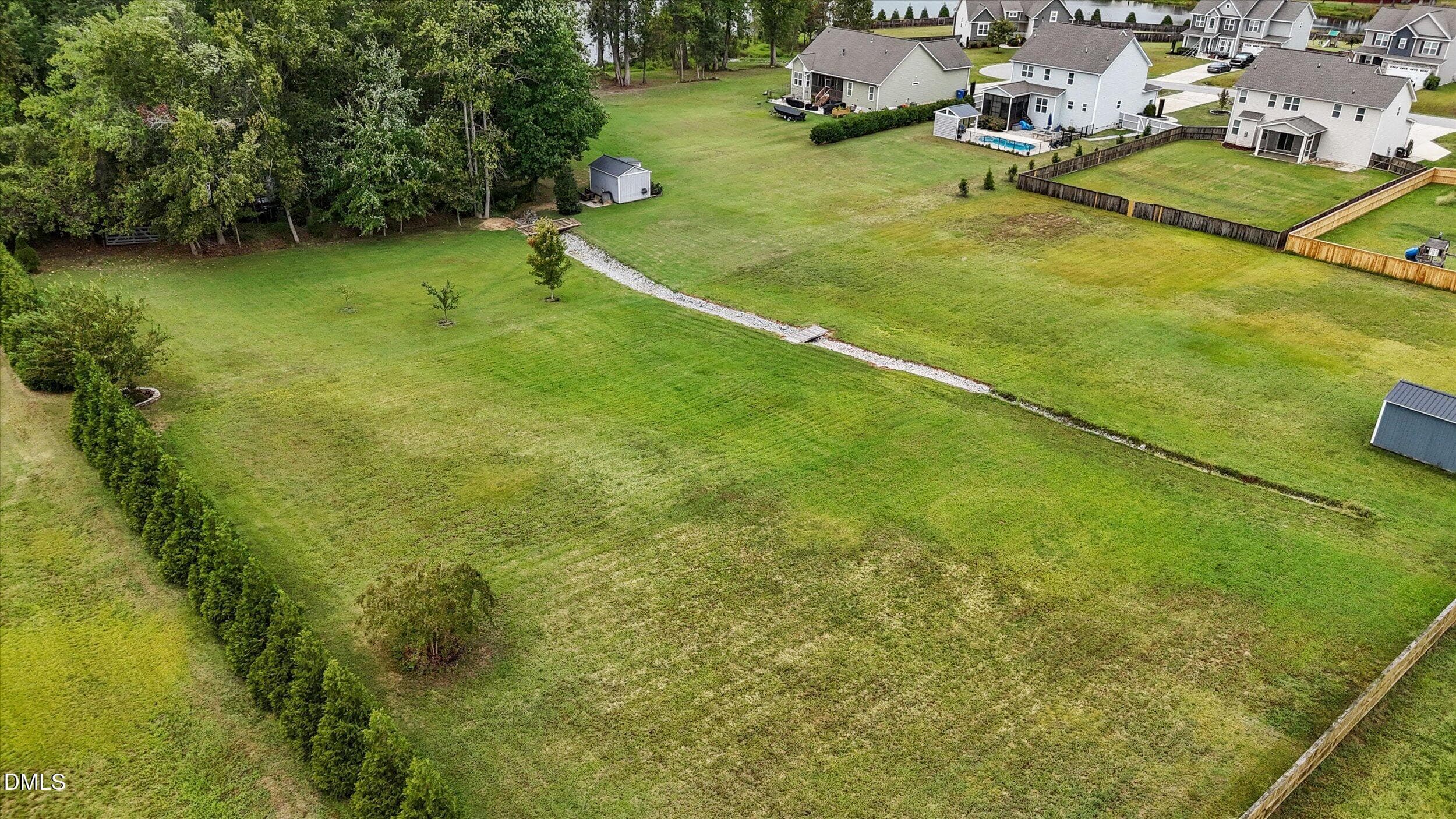 Ariel View of backyard - 85 Squire Street, Fuquay Varina, NC 27526
