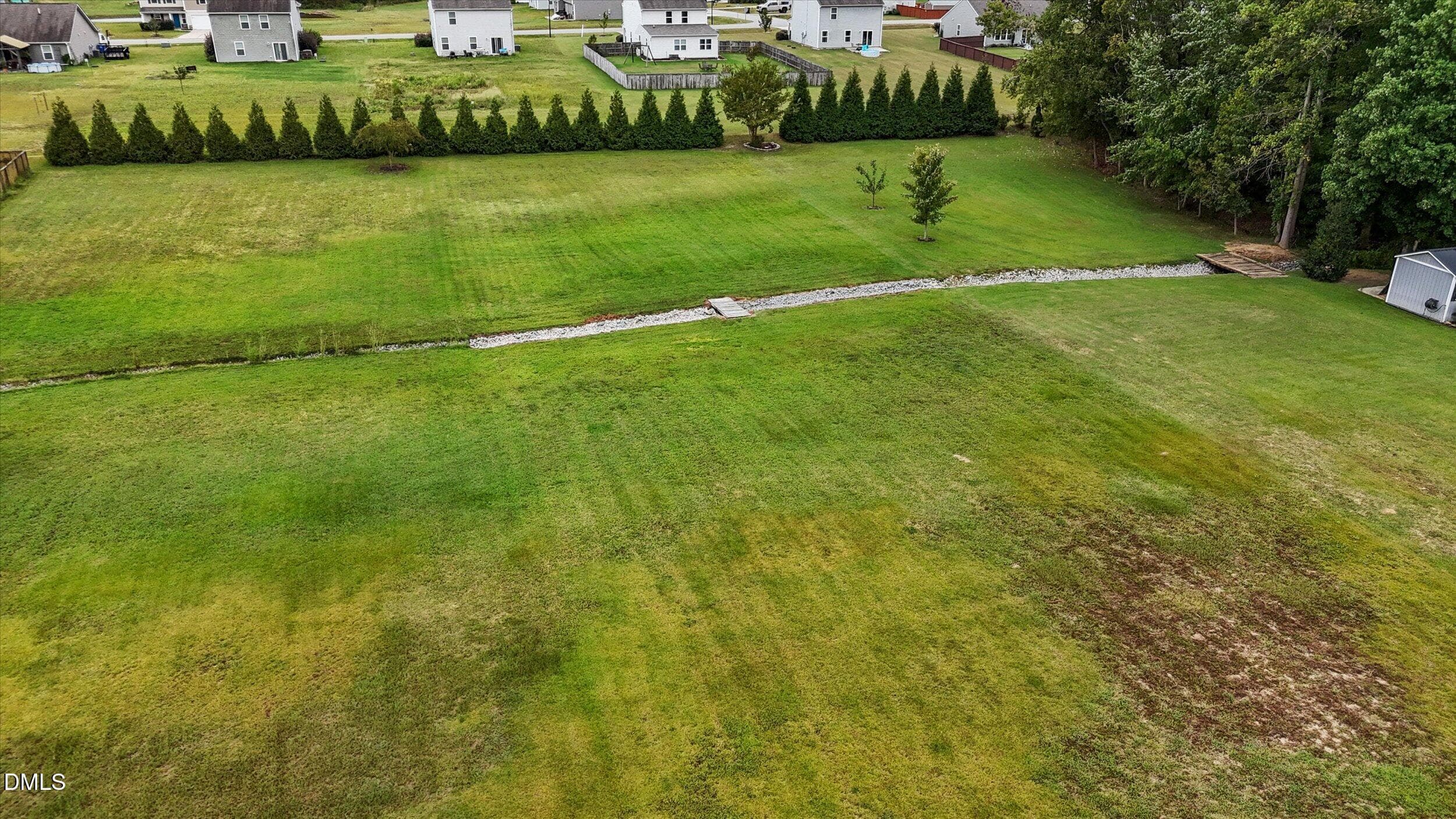 Ariel View of backyard - 85 Squire Street, Fuquay Varina, NC 27526