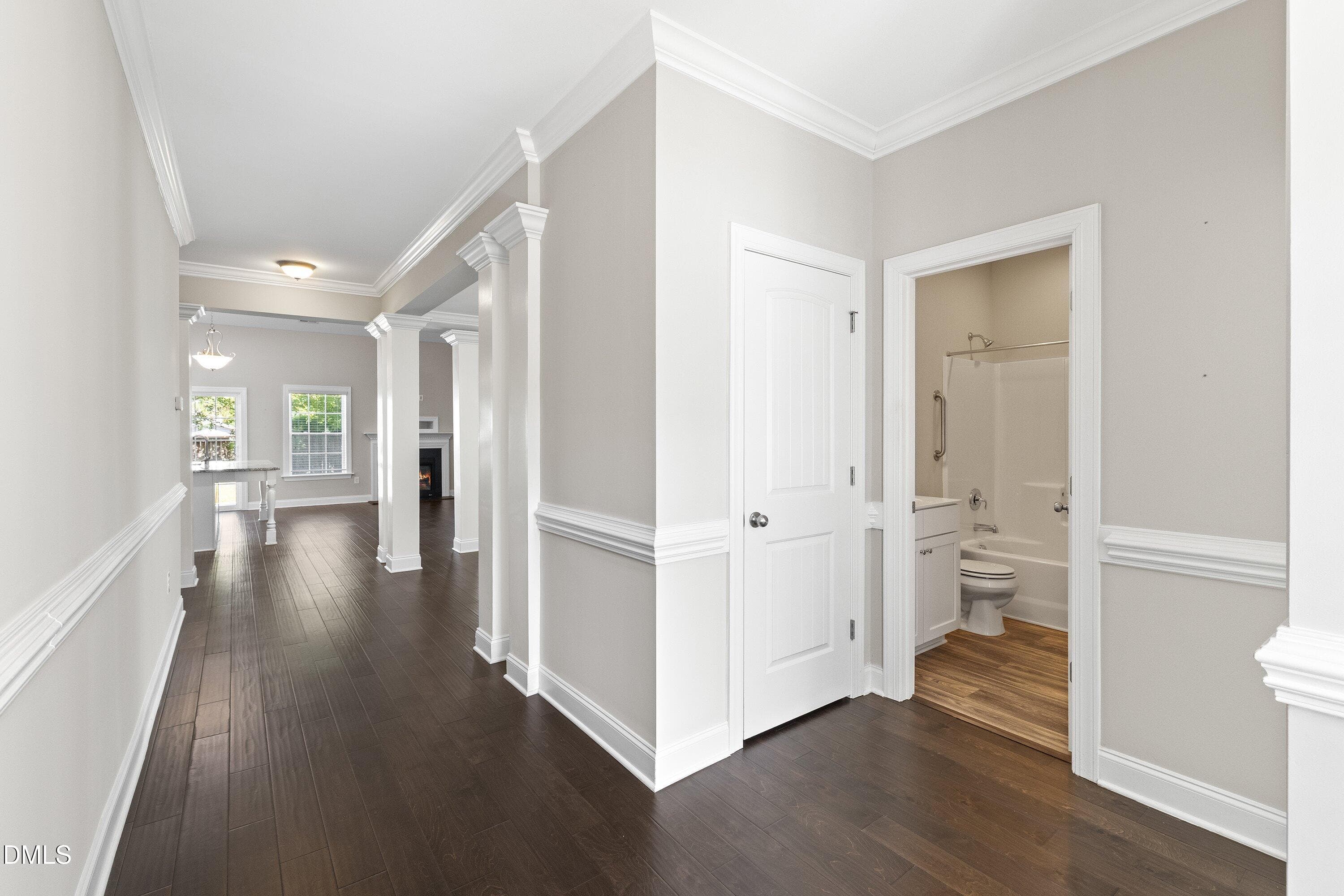 hallway & bathroom - 3912 Freemark Lane, Fuquay Varina, NC 27526