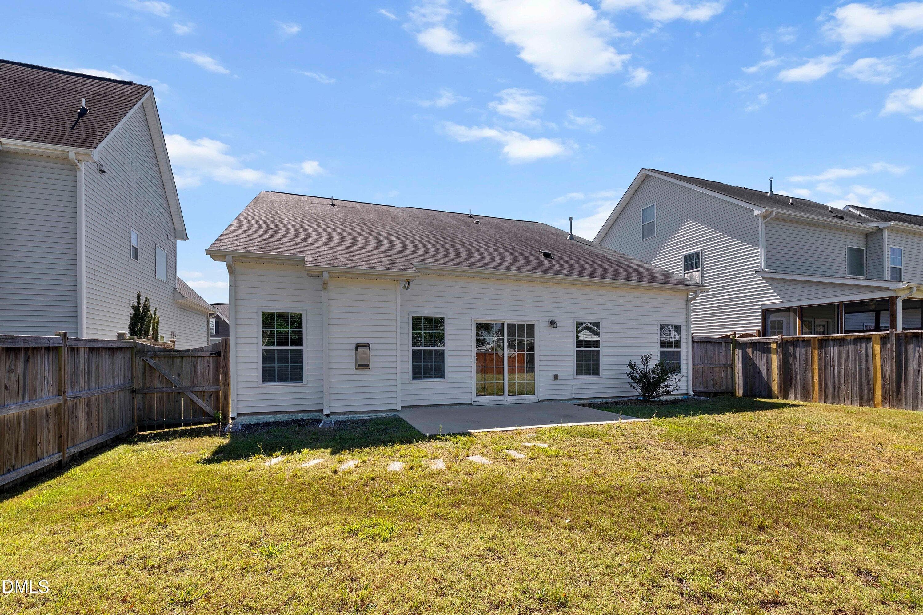 Rear-fenced yard - 3912 Freemark Lane, Fuquay Varina, NC 27526