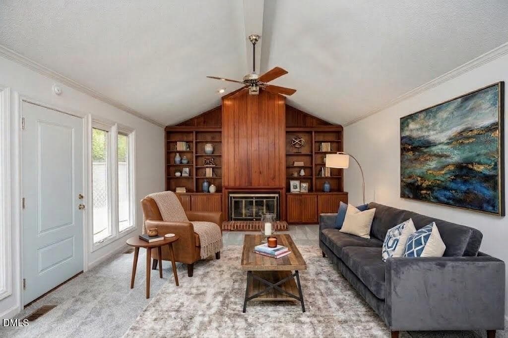 3004 RSF - Living room virtually staged - 3004 Rue Sans Famille, Raleigh, NC 27607
