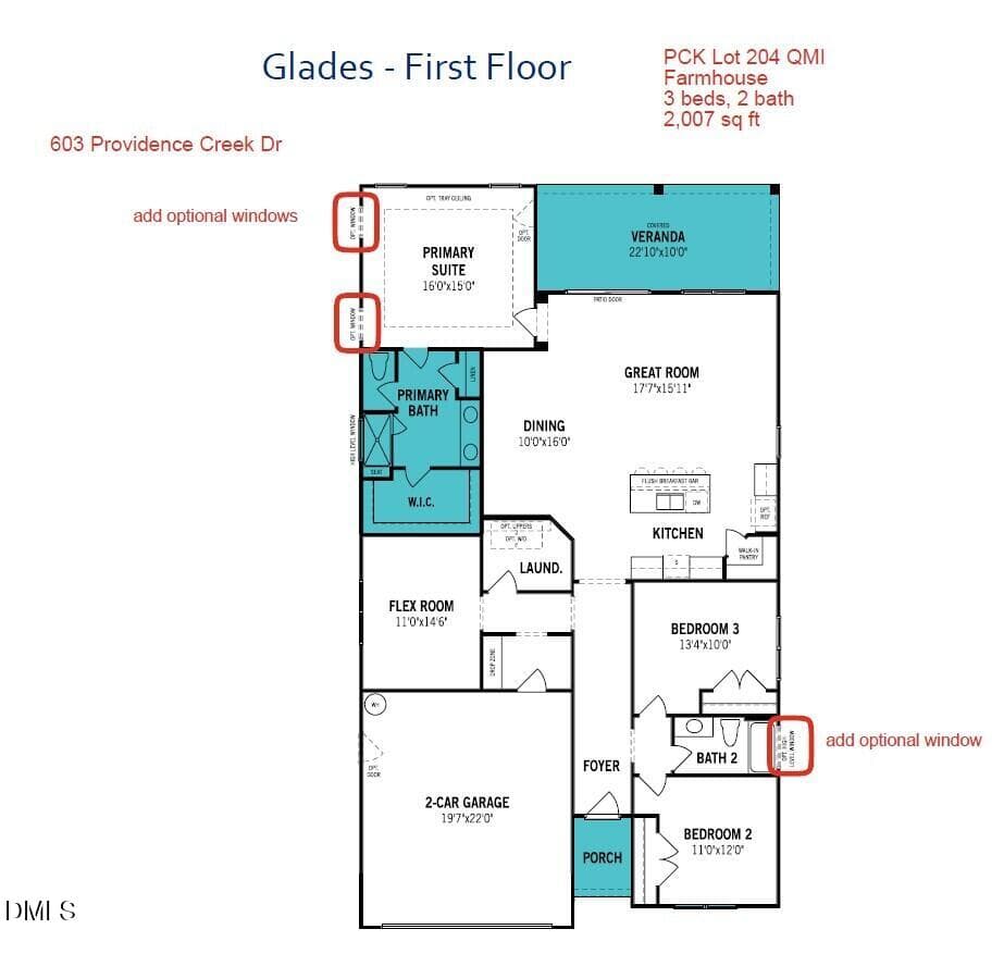 Floor plan - 603 Providence Creek Drive, Fuquay Varina, NC 27526