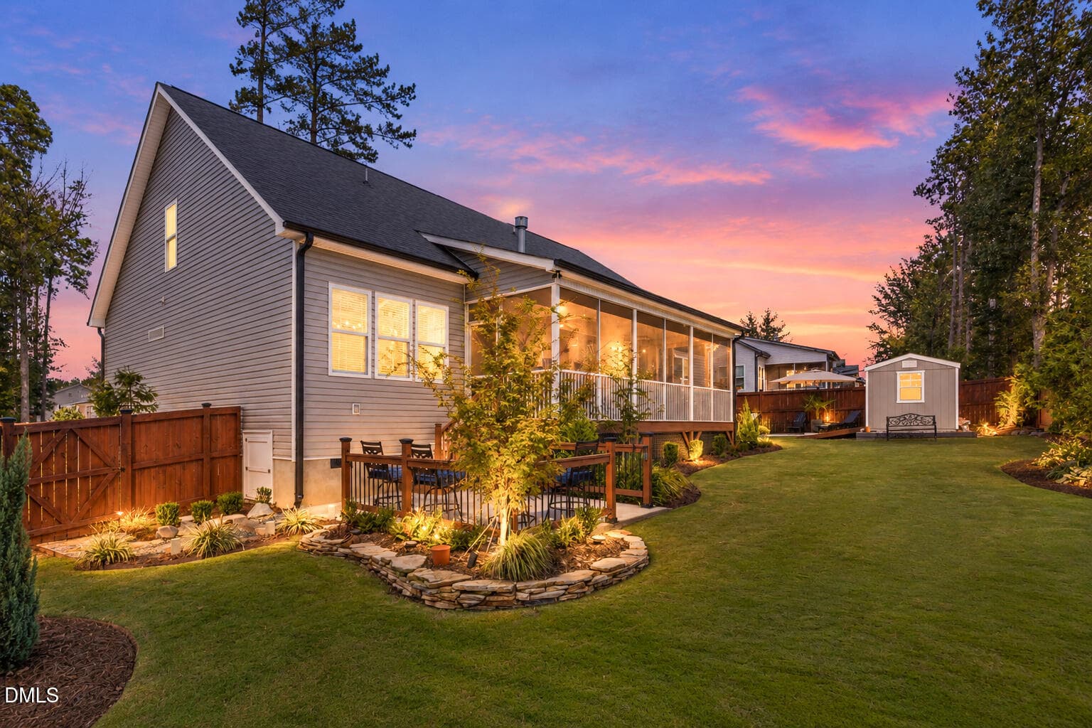 Virtual twilight 2 - 245 Stephens Way Way, Youngsville, NC 27596, Youngsville
