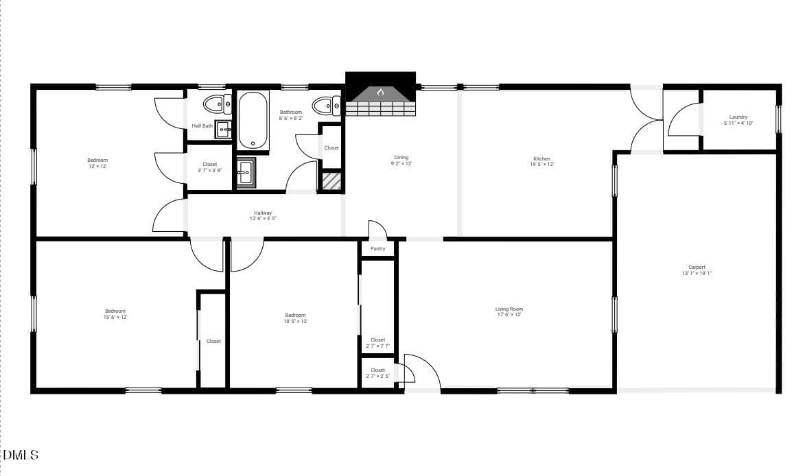 Floorplan - 2601 Rolling Pines Avenue, Durham, NC 27703