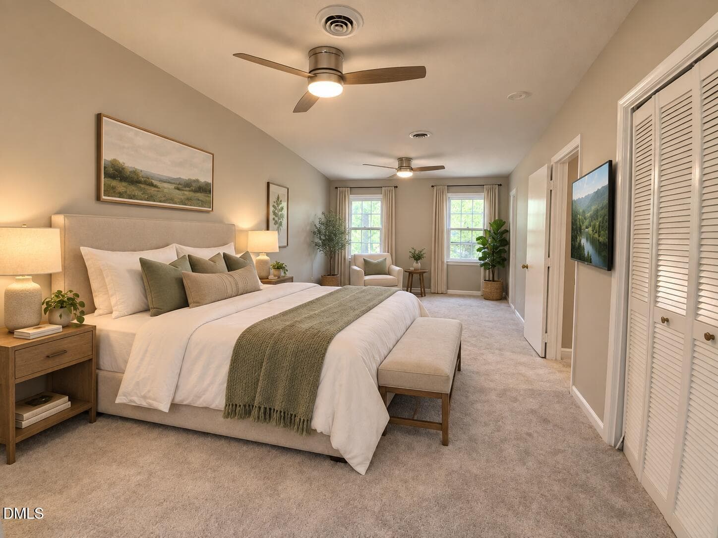 Owners Suite Virtually Staged - 708 Dawnwood Court, Raleigh, NC 27609