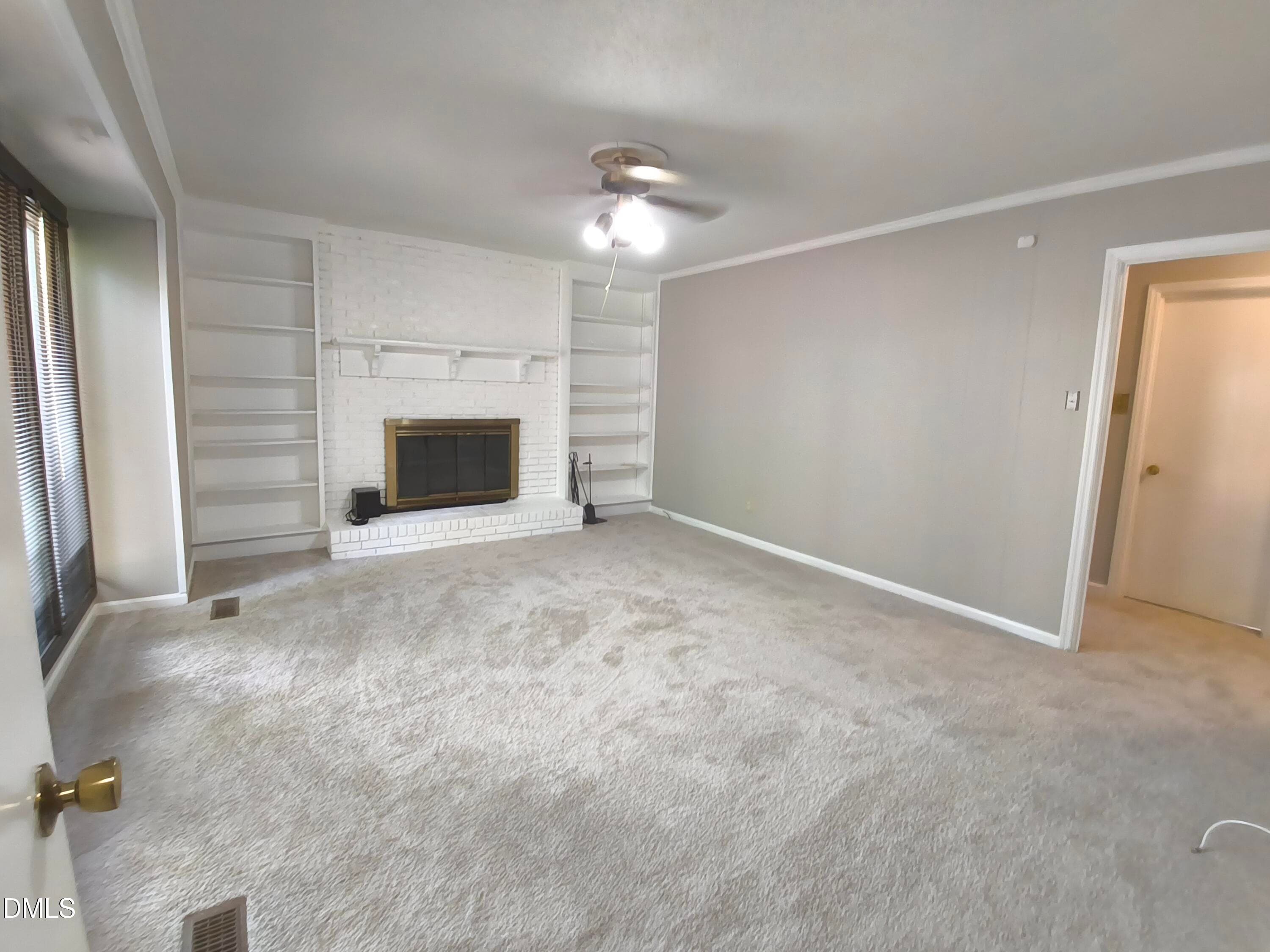 Family Room with Fireplace - 708 Dawnwood Court, Raleigh, NC 27609