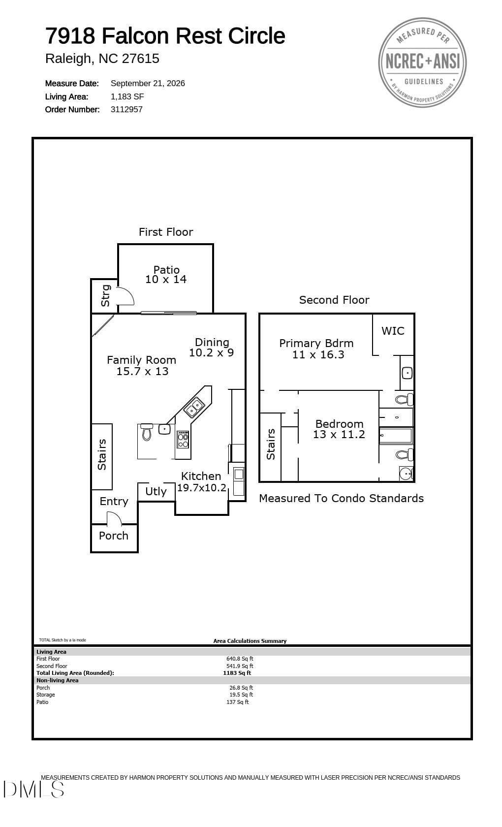 Floor Plan - 7918 Falcon Rest Circle, Raleigh, NC 27615