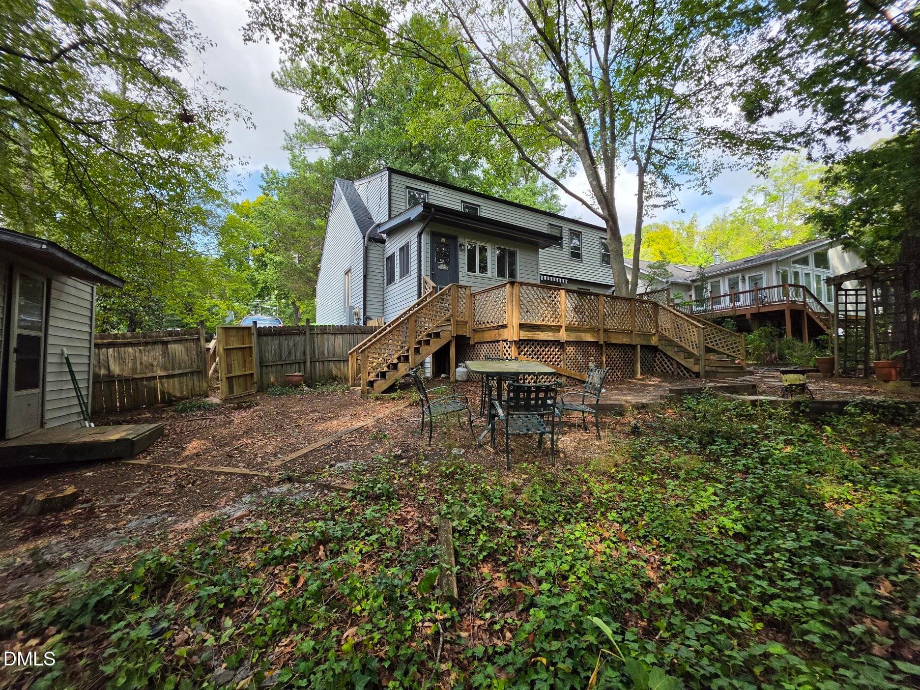 Rear view - 708 Dawnwood Court, Raleigh, NC 27609