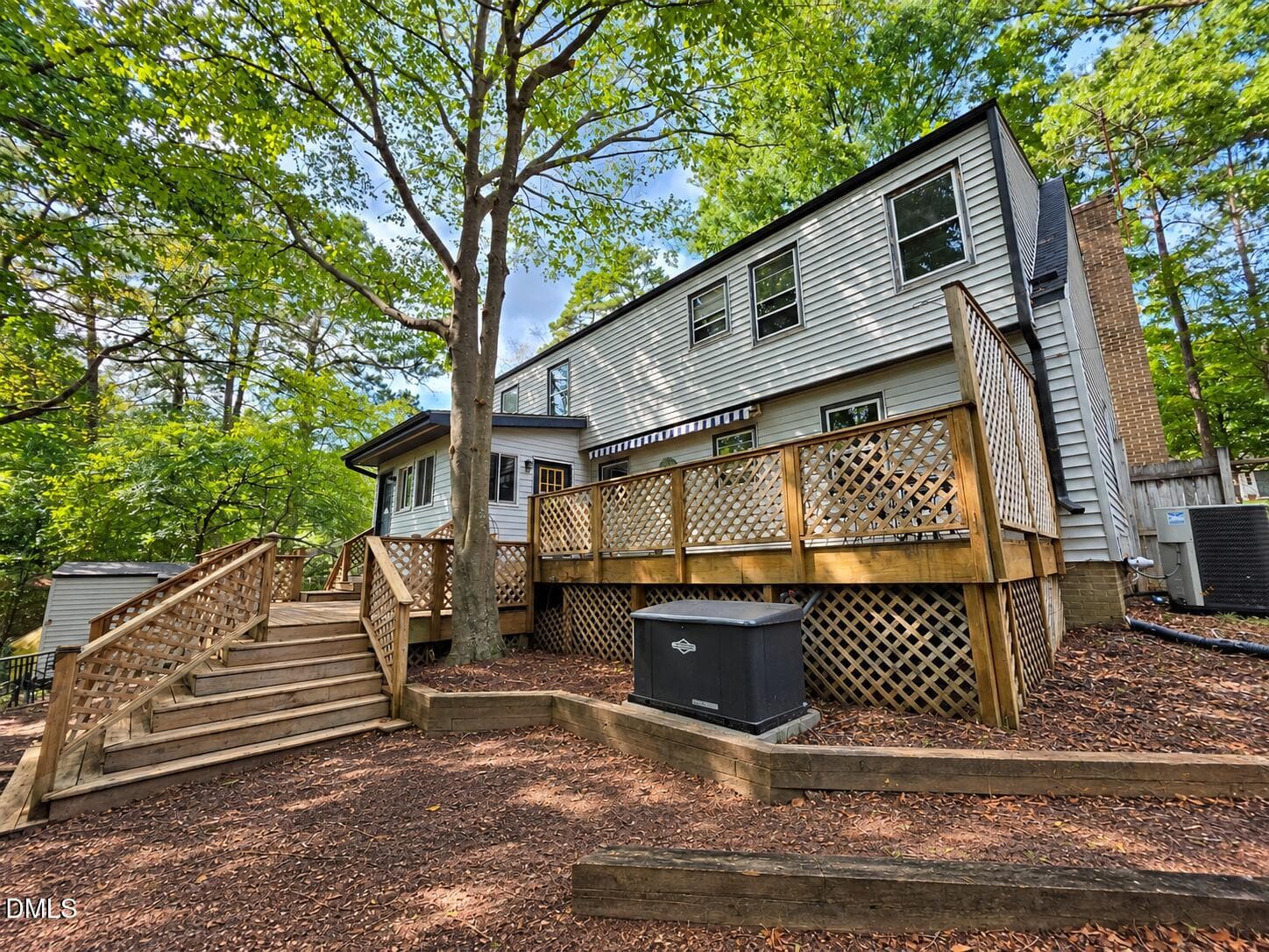 Generator and multilevel deck - 708 Dawnwood Court, Raleigh, NC 27609