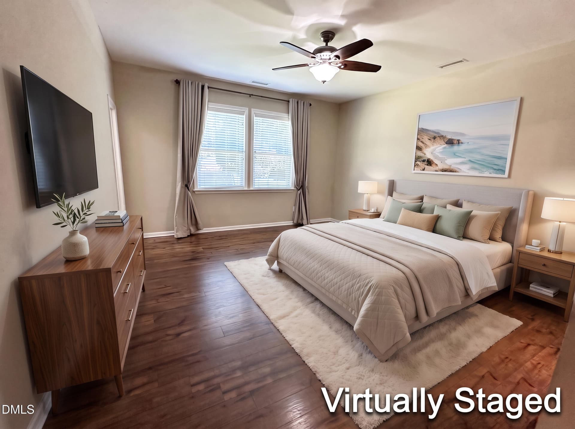 primary-bedroom-staged_v2 - 1205 Barnford Mill Road, Wake Forest, NC 27587