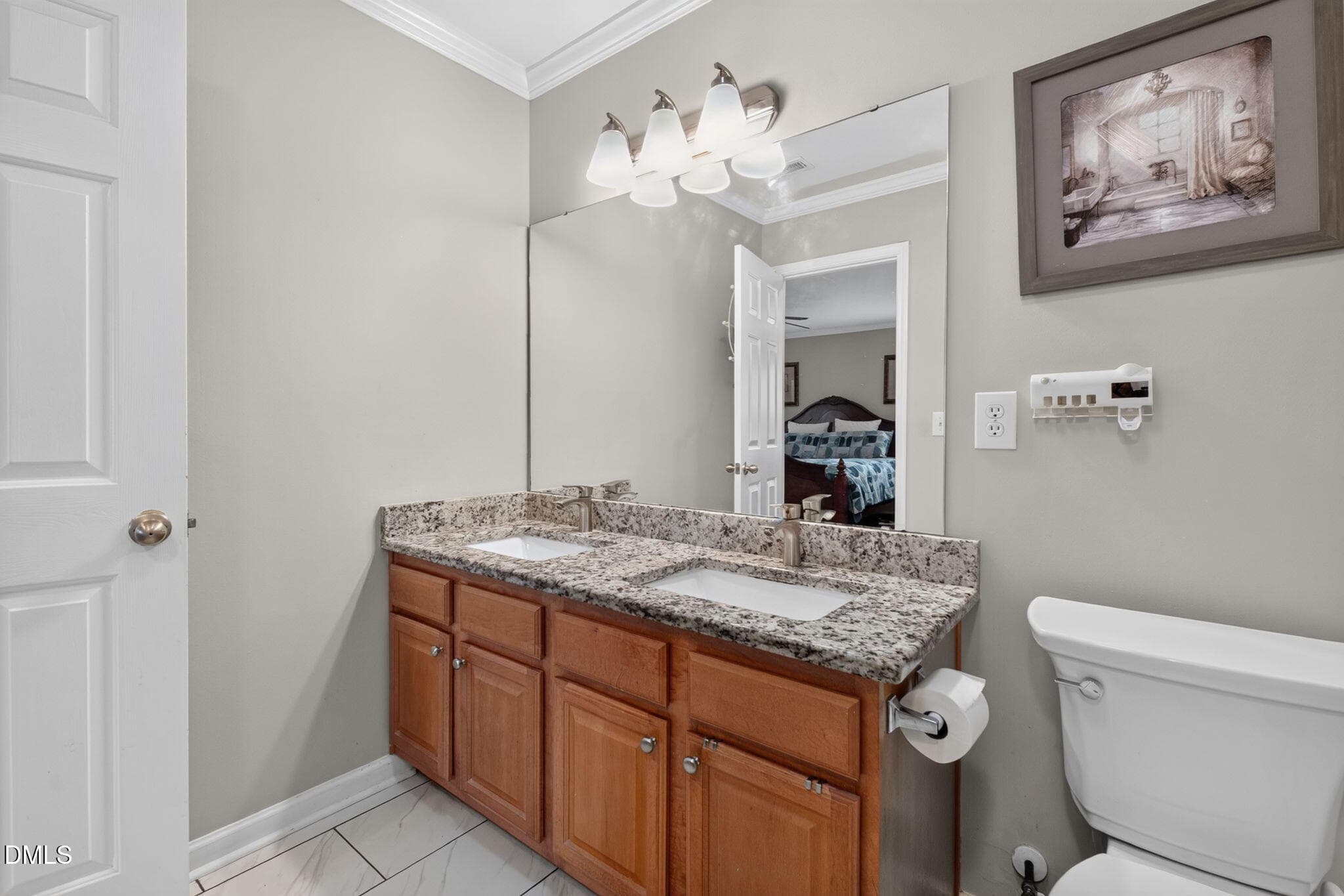 primary bath double vanity - 6319 Quitman Trail, Raleigh, NC 27610
