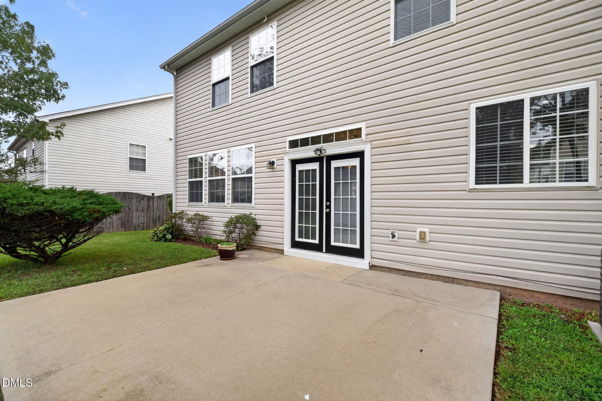 patio and french door - 6319 Quitman Trail, Raleigh, NC 27610