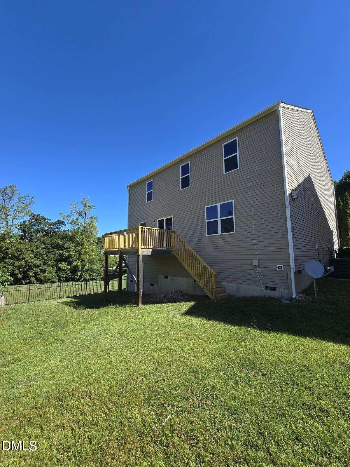 Rear view of home - 3723 Charleston Park Drive, Raleigh, NC 27604
