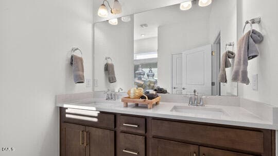 PRIMARY SUITE BATHROOM - 357 Alexis Loop, Sanford, NC 27330