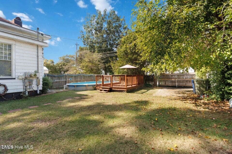Backyard and Pool - 204 Gray Street NE, Wilson, NC 27893
