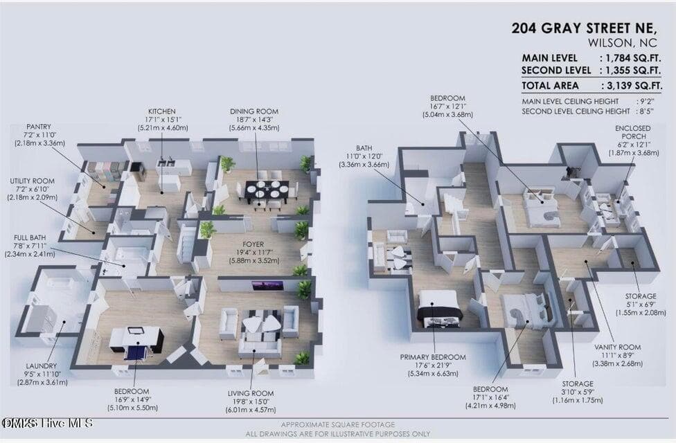 Floor Plan - 204 Gray Street NE, Wilson, NC 27893