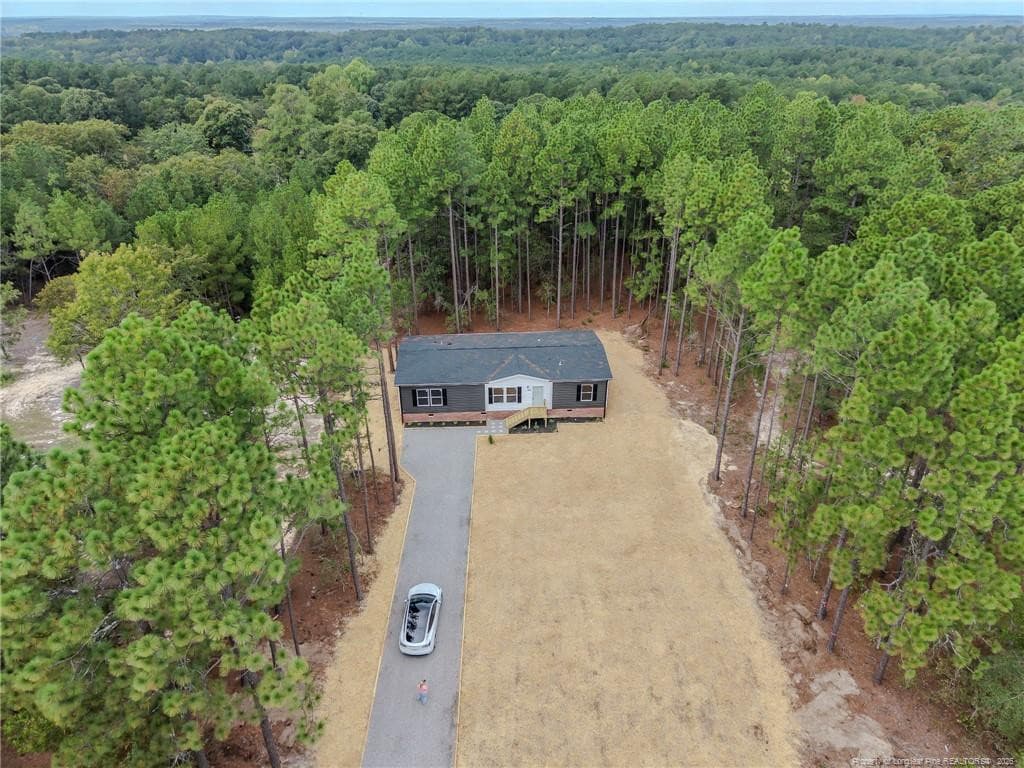 Aerial View - 350 Lakeview Lane, Cameron, NC 28326
