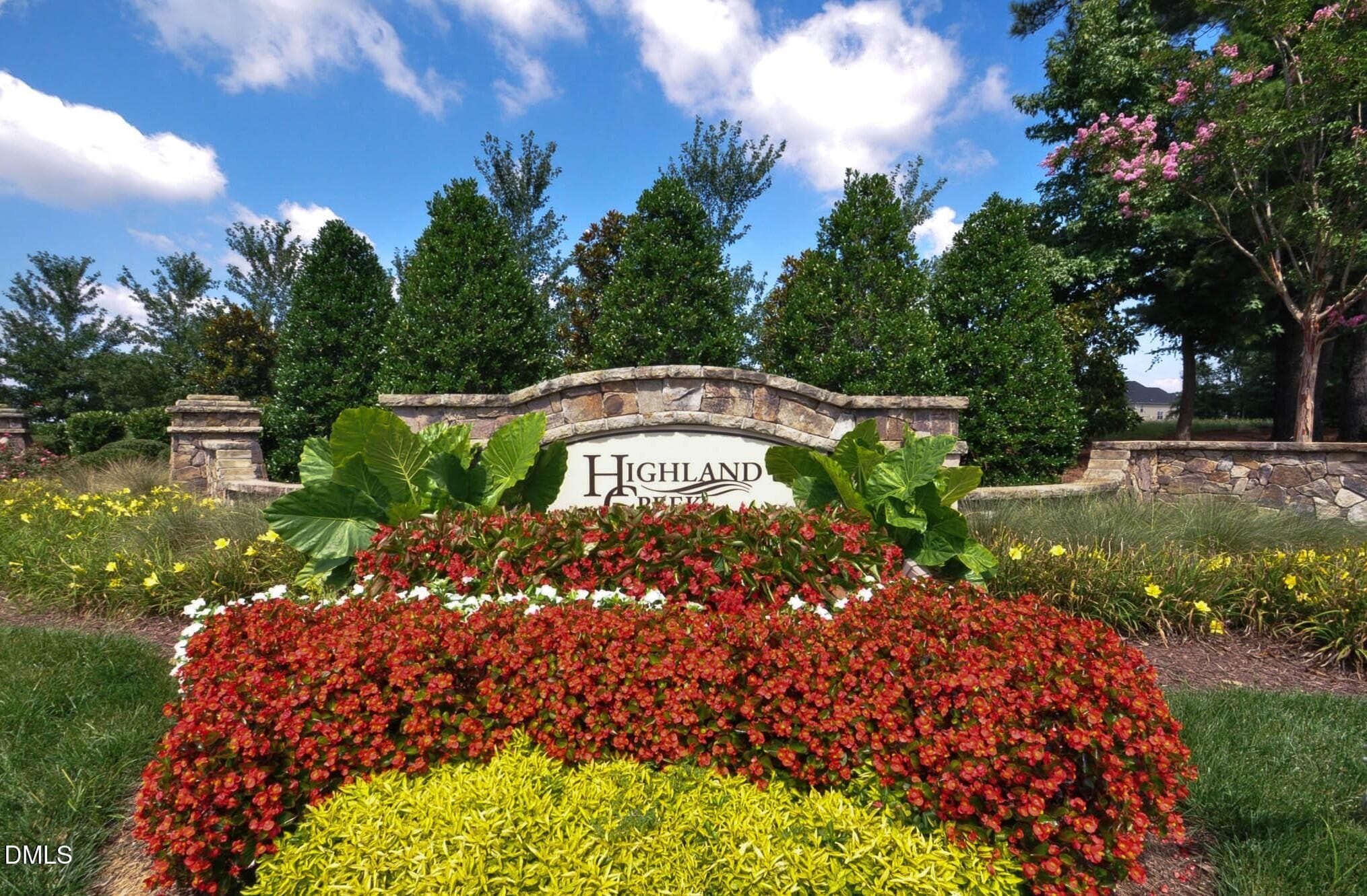 Highland Creek Signage - 8041 Hartham Park Avenue, Raleigh, NC 27616