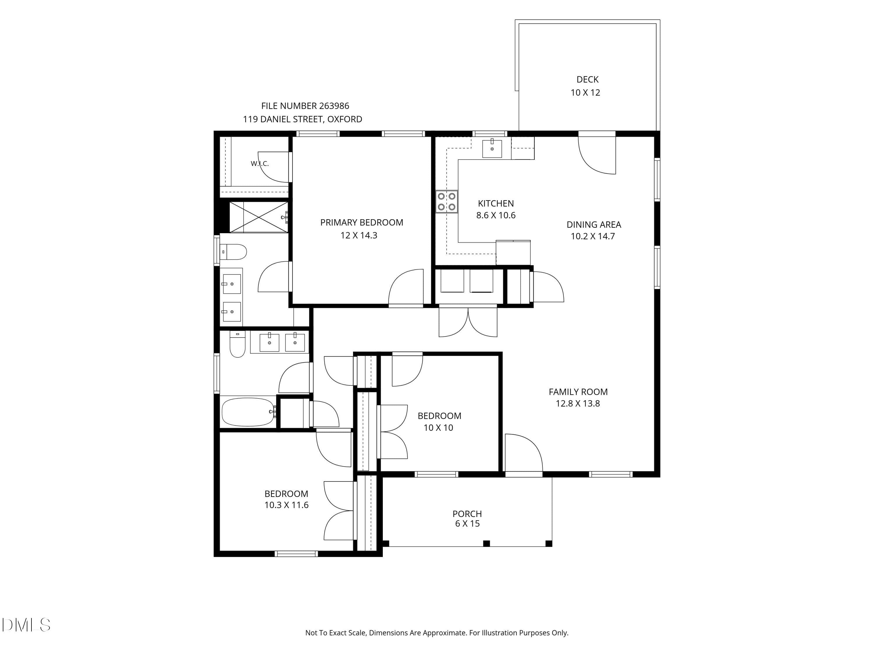 263986 floorplan - 119 Daniel Street, Oxford, NC 27565, Oxford