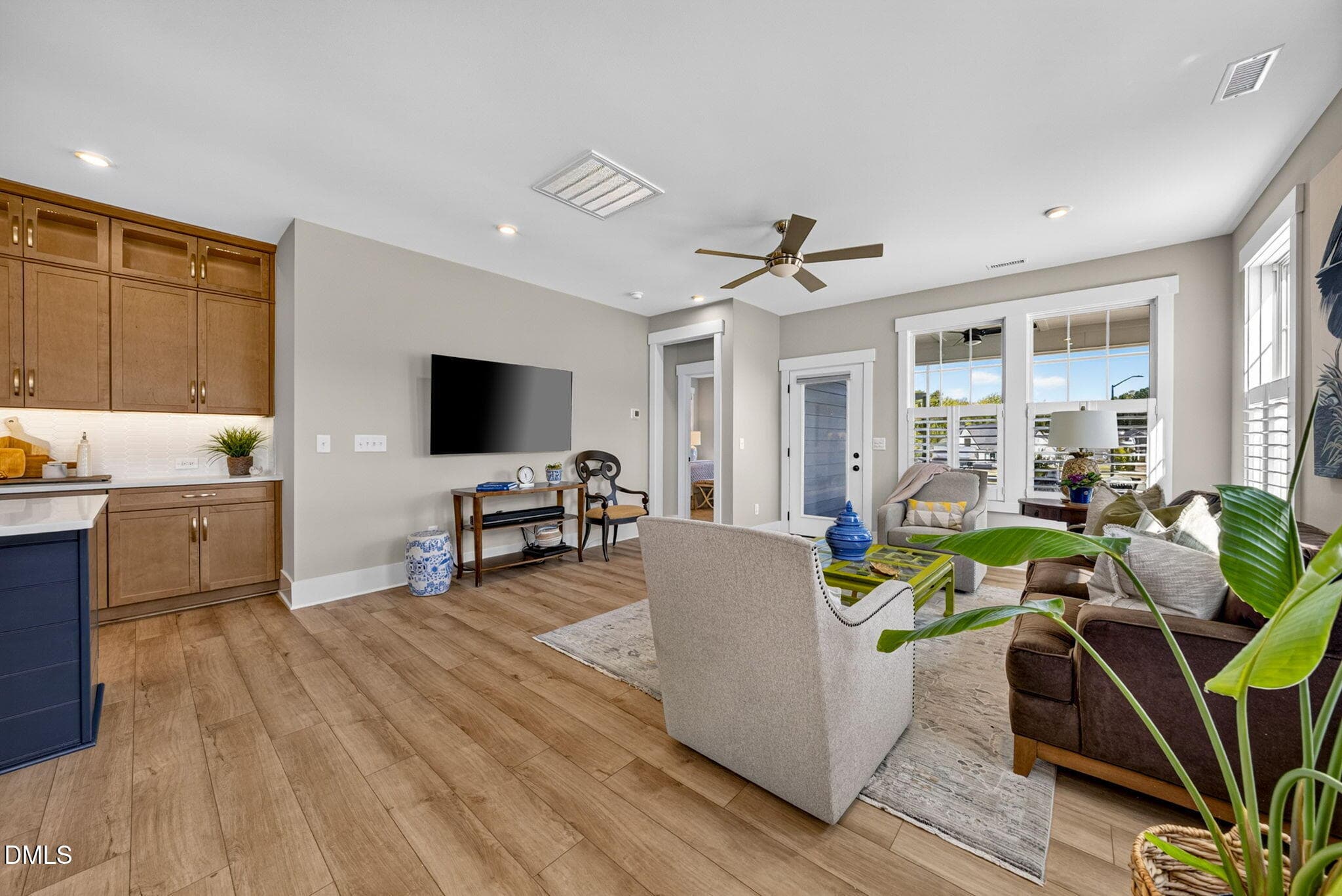 Family Room with Beautiful Molding - 1100 Greatland Road, Durham, NC 27703