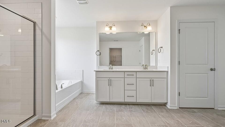 PRIMARY SUITE BATHROOM - 17 Greenwillow Drive, Fuquay Varina, NC 27526