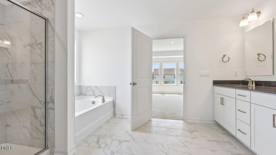 PRIMARY SUITE BATHROOM - 87 Greenwillow Drive, Fuquay Varina, NC 27526