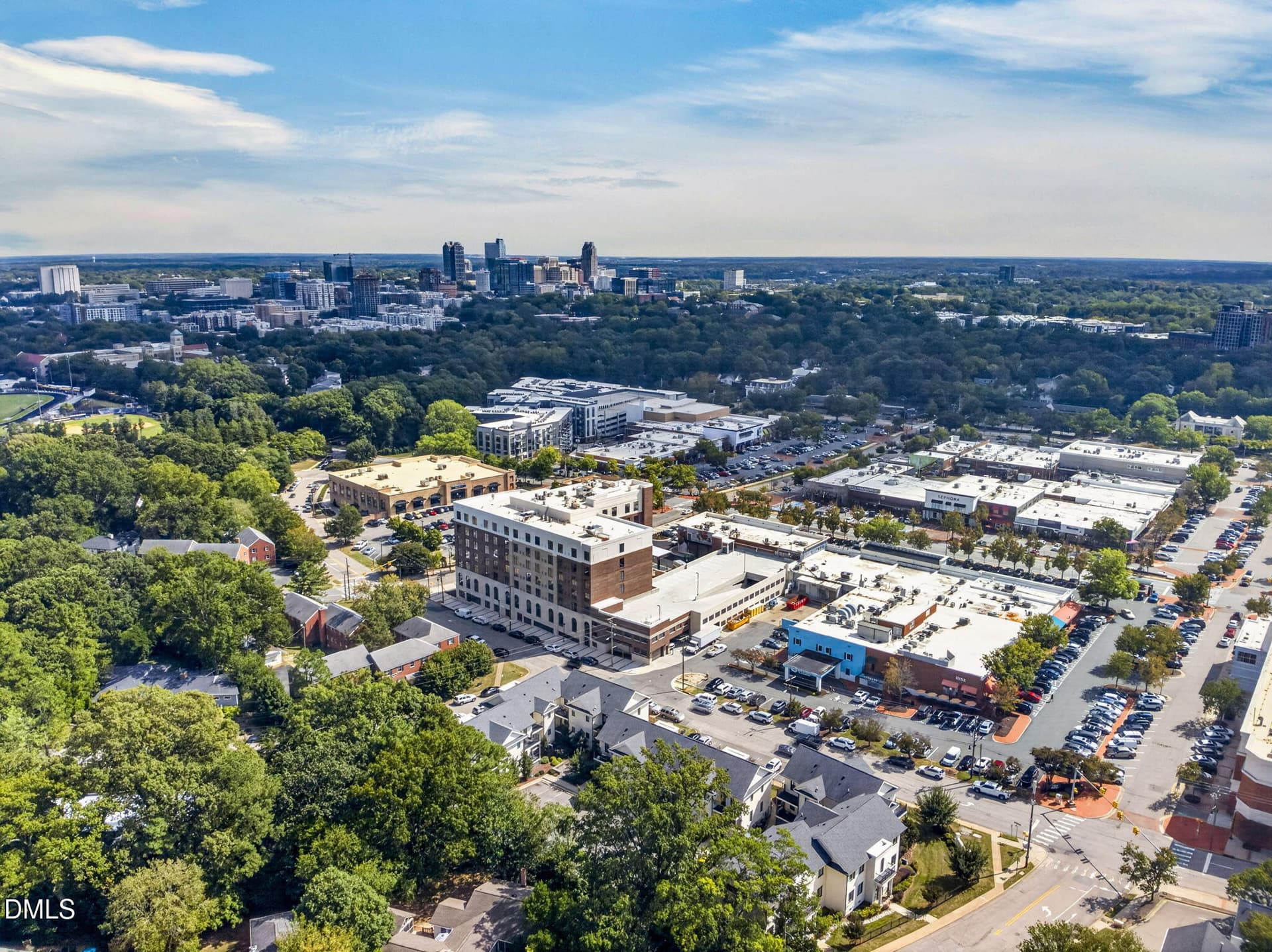 Aerial of Village District - 607 Smedes Place B, Raleigh, NC 27605