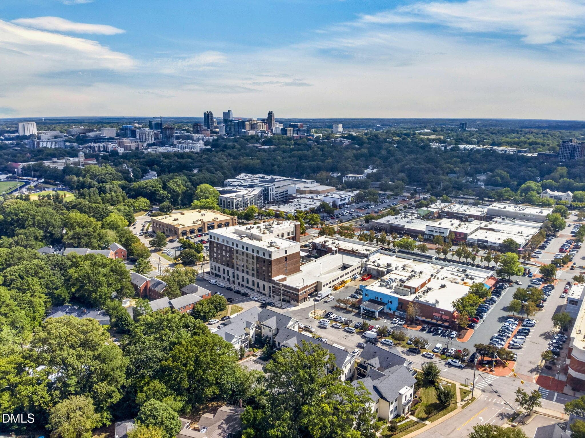 Aerial of Village District - 607 Smedes Place B, Raleigh, NC 27605