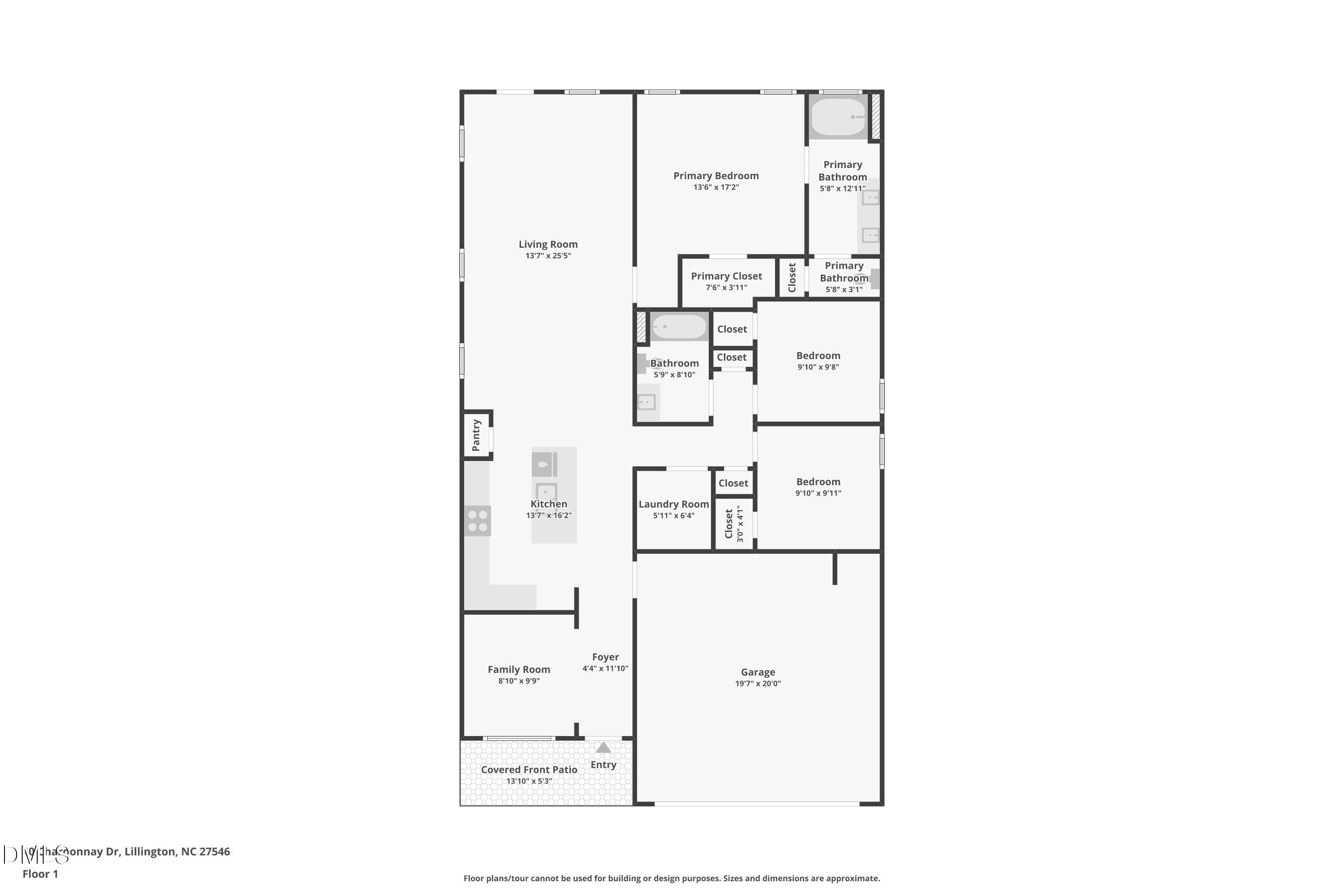 Floor Plan - 40 Chardonnay Drive, Lillington, NC 27546