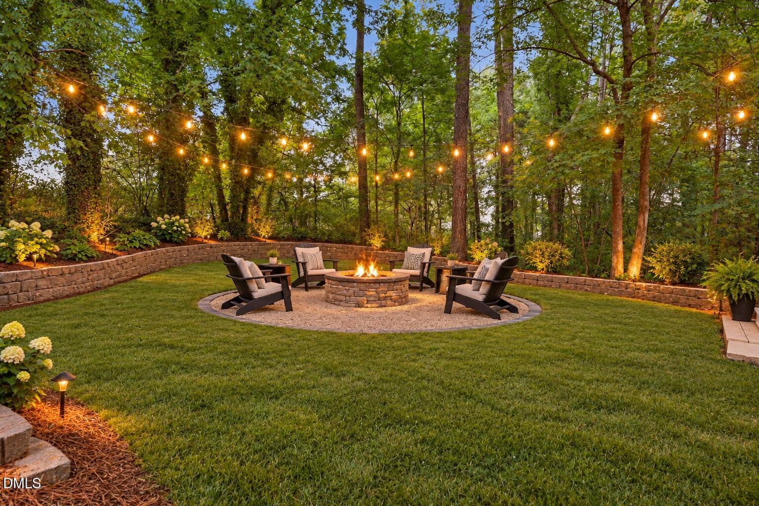 Virtually Staged Backyard for Kingsley - 106 Kingsley Woods Drive, Durham, NC 27703