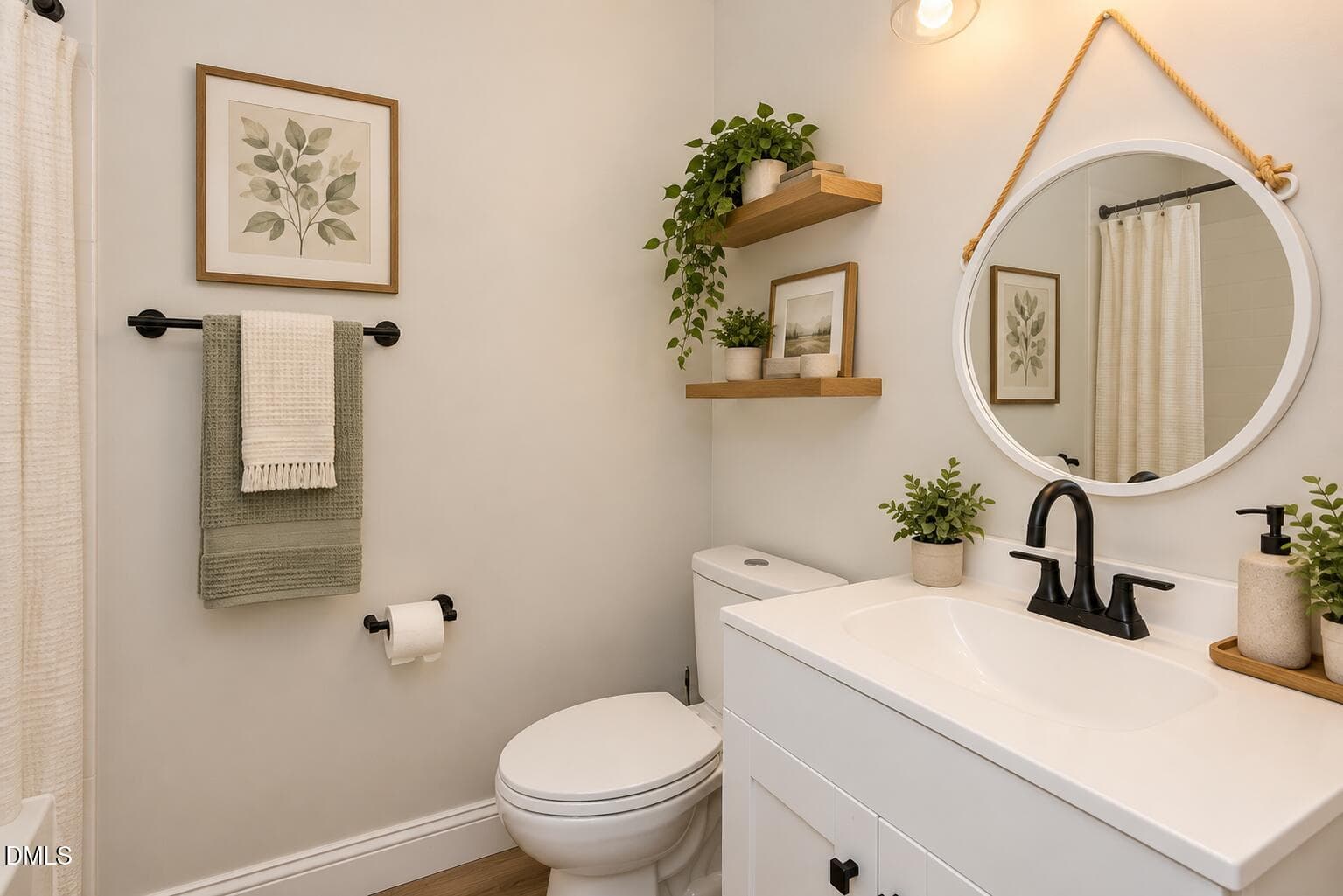 bathroom virtually staged - 306 Owen Street, Gibsonville, NC 27249, Gibsonville