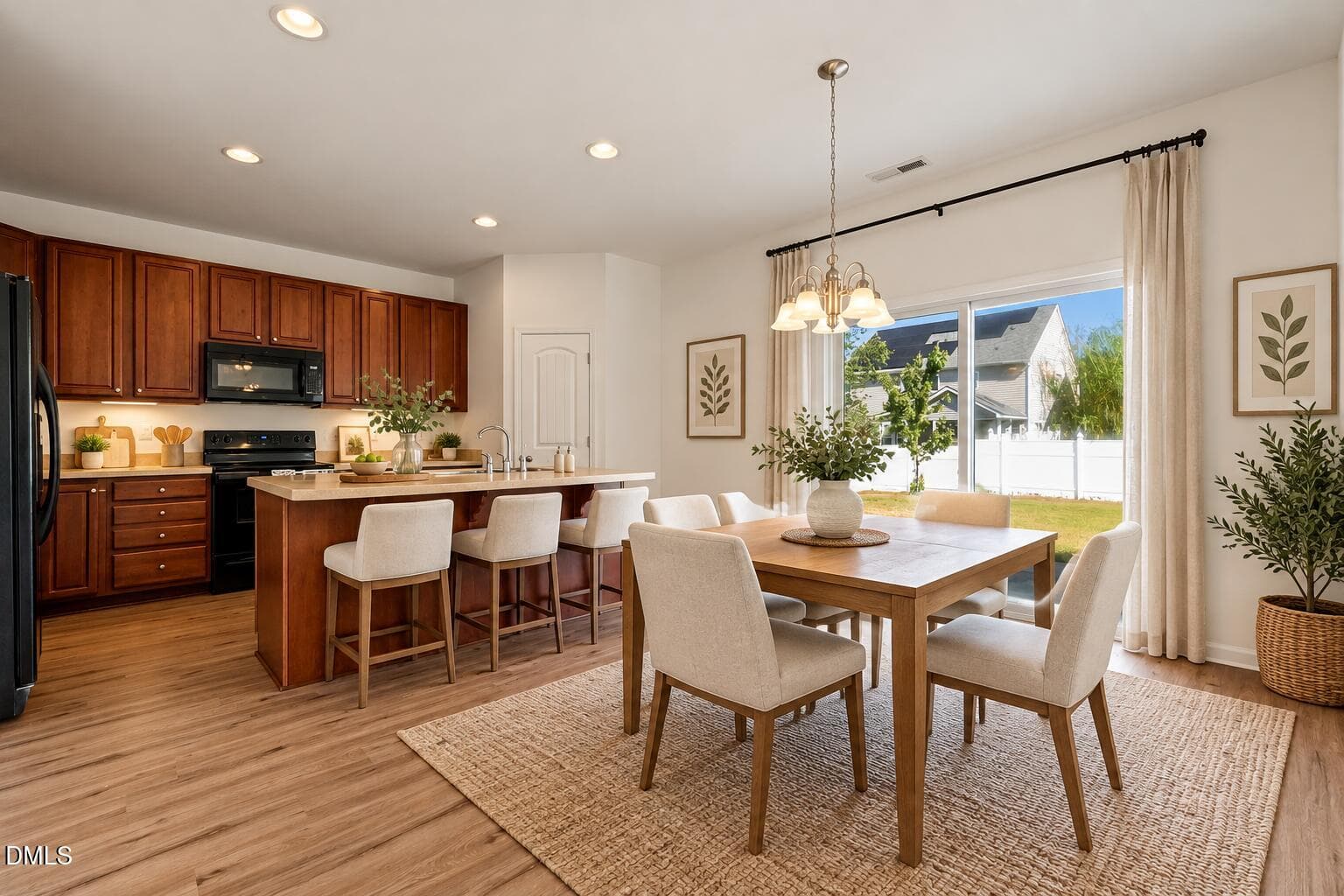 Virtually Stage kitchen - 3019 Landing Falls Lane, Raleigh, NC 27616
