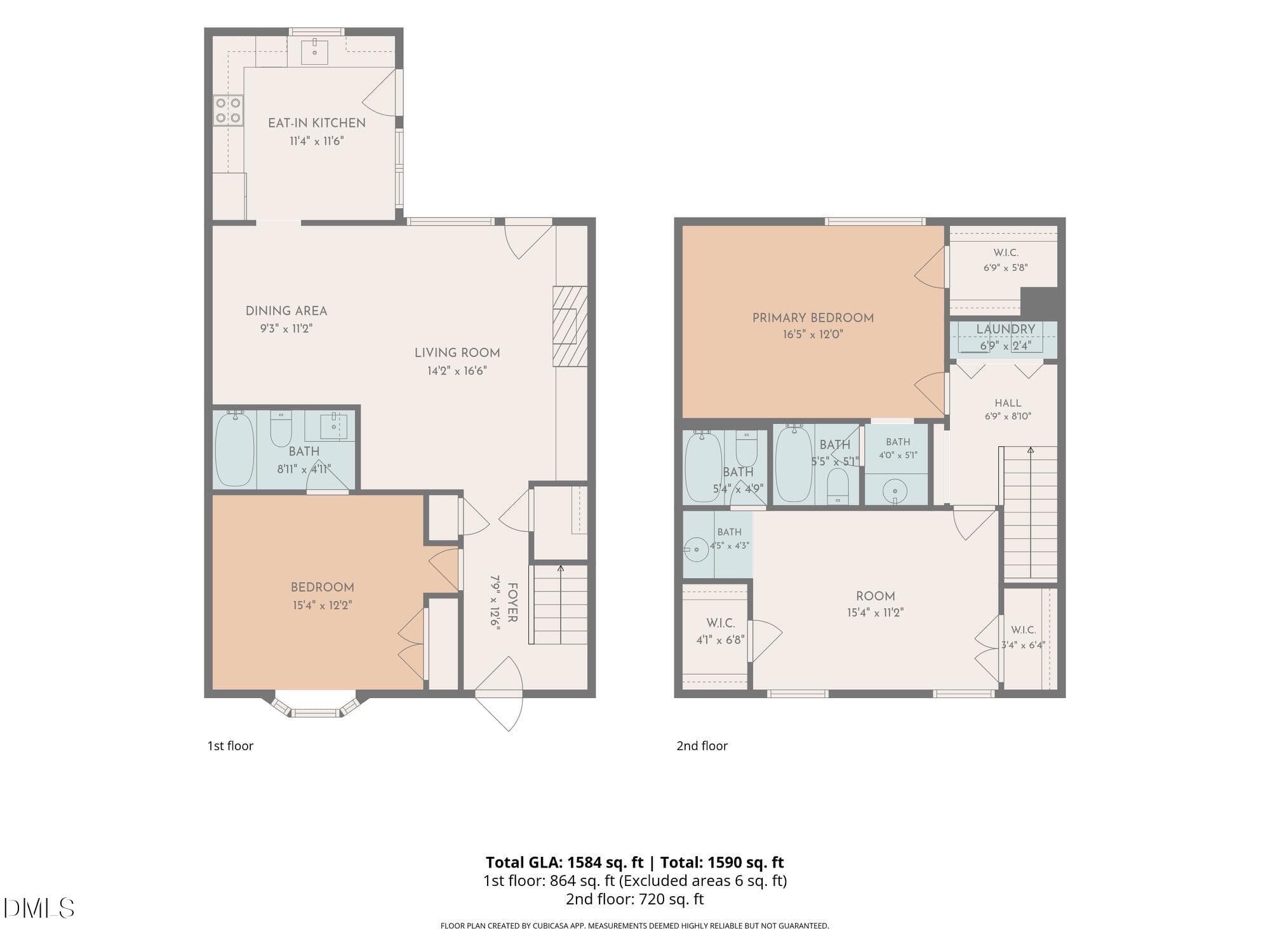 2D Floor plan for 6900 Saxby Court_2 - 6900 Saxby Court, Raleigh, NC 27613