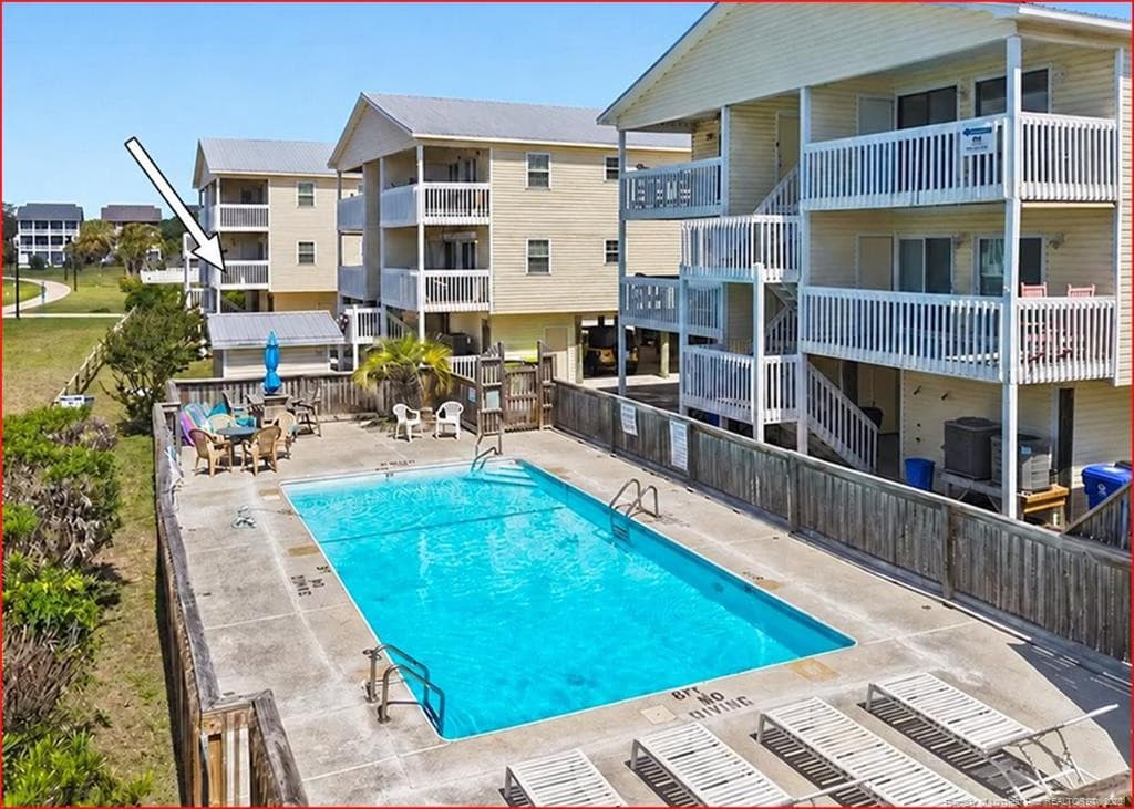 Rear and Pool - 219 Atlanta Avenue 1A, Carolina Beach, NC 28428