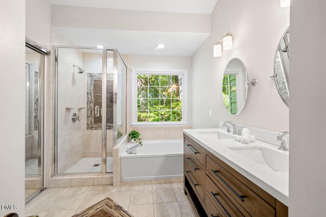Upstairs Primary Bathroom - 5516 Bridford Place, Raleigh, NC 27613