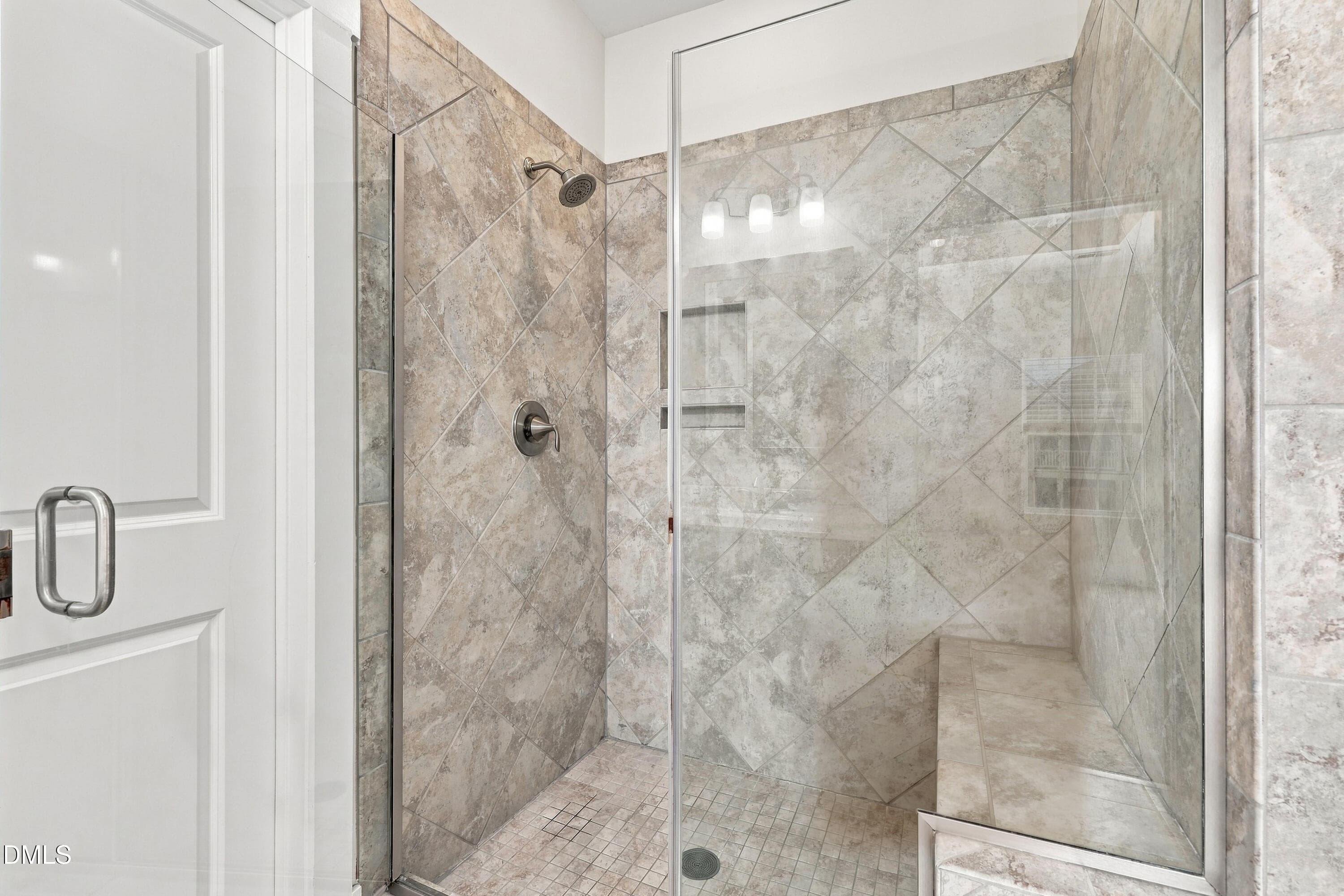 Primary Suite W/Tile Surround & Seat - 5329 Forsyth Park Street, Raleigh, NC 27616