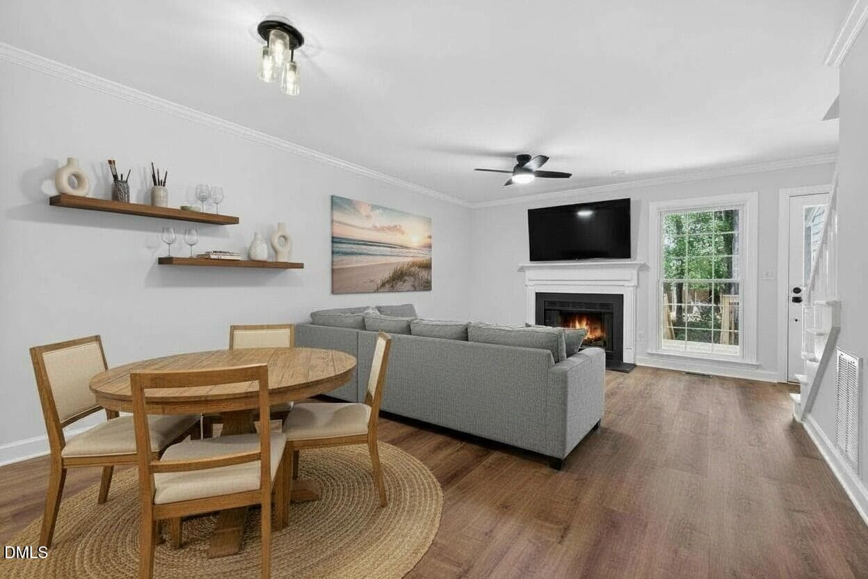 109 Sanair Dining and Living Room VS - 109 Sanair Court, Apex, NC 27502