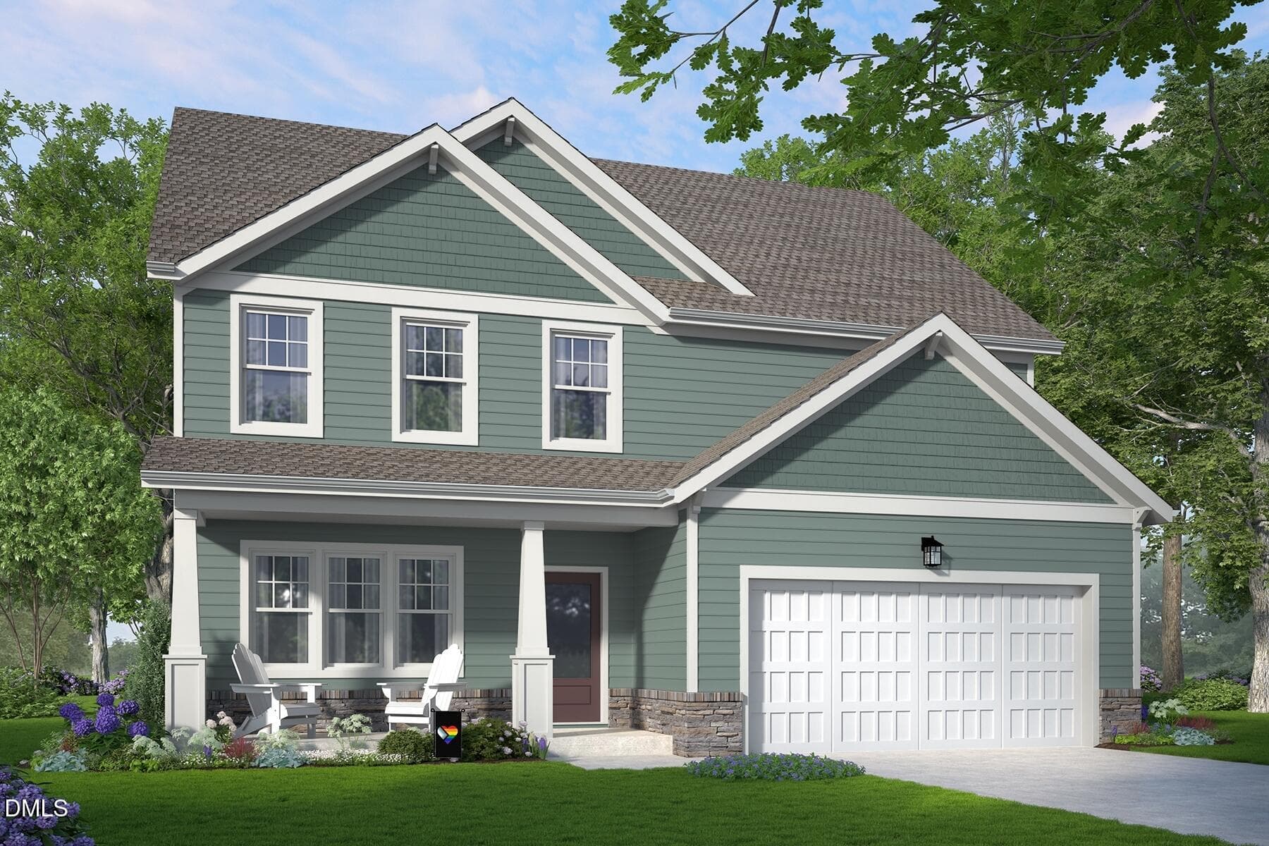Rendering of Home 1 - 1033 Pinhook Lane, Mebane, NC 27302