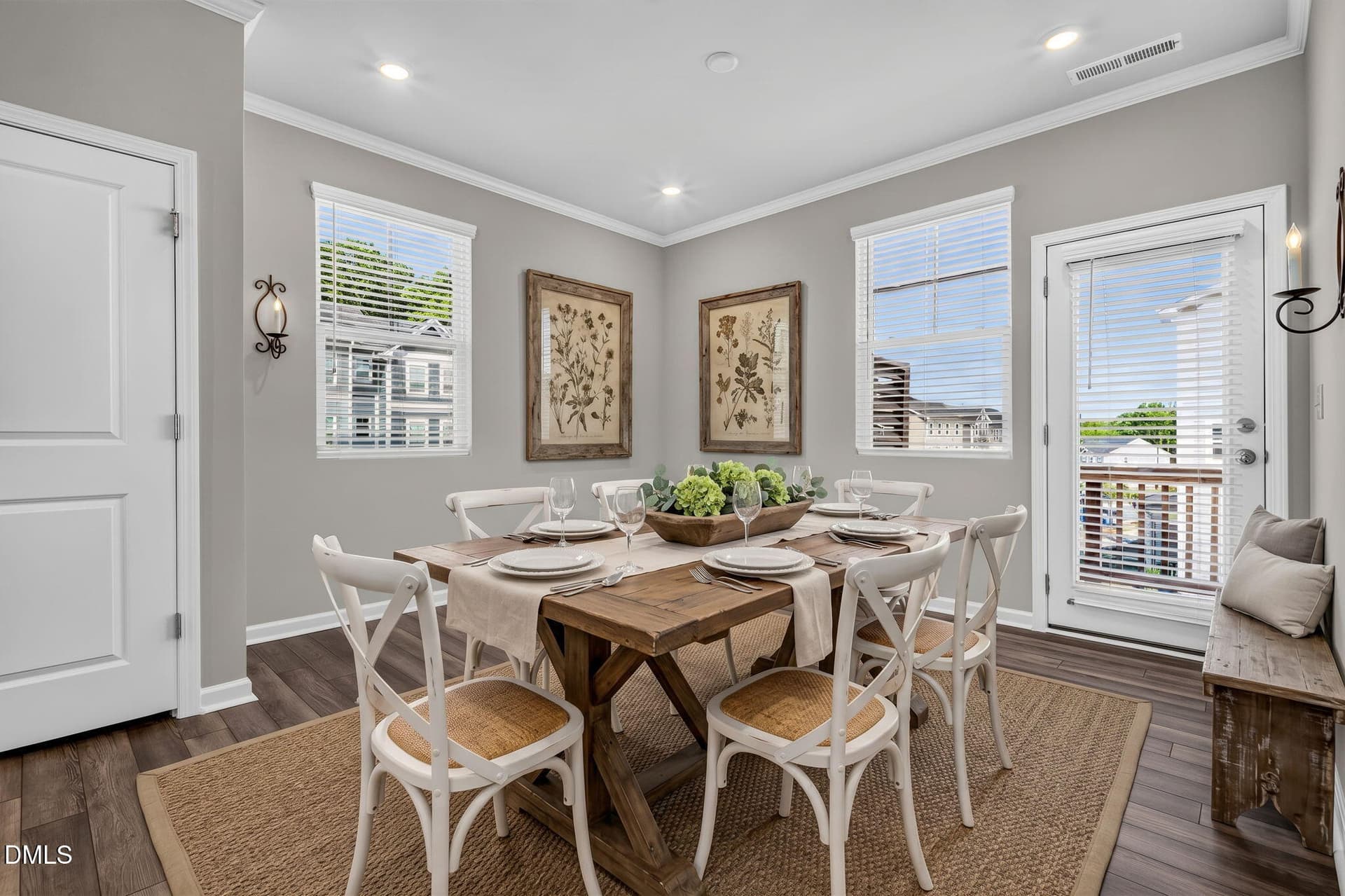 Dining Area, Pantry and outdoor deck - 1701 Chirping Trail, Wake Forest, NC 27587