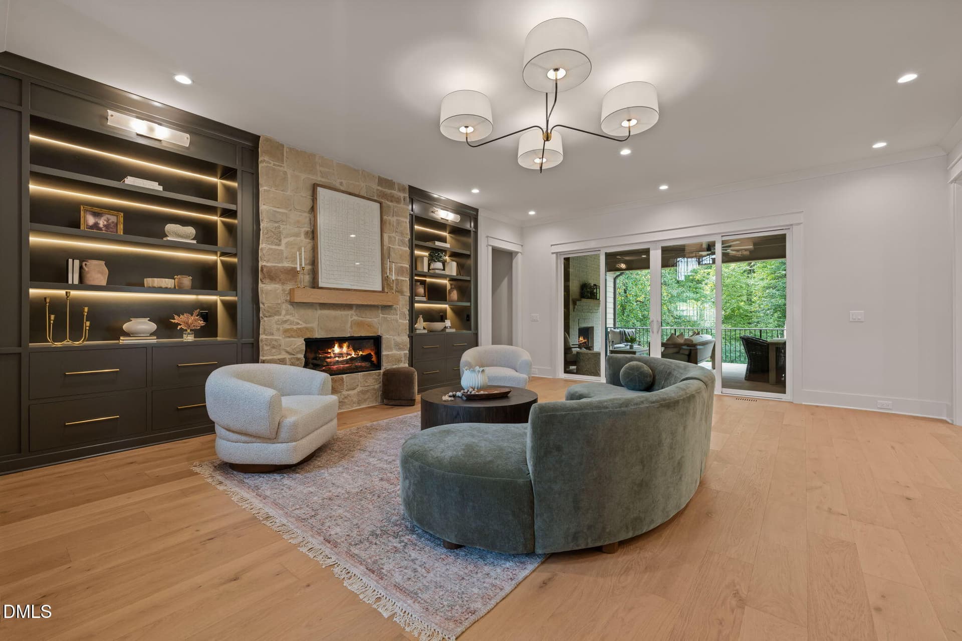 Family Room with built ins - 1725 Legacy Ridge Lane, Wake Forest, NC 27587
