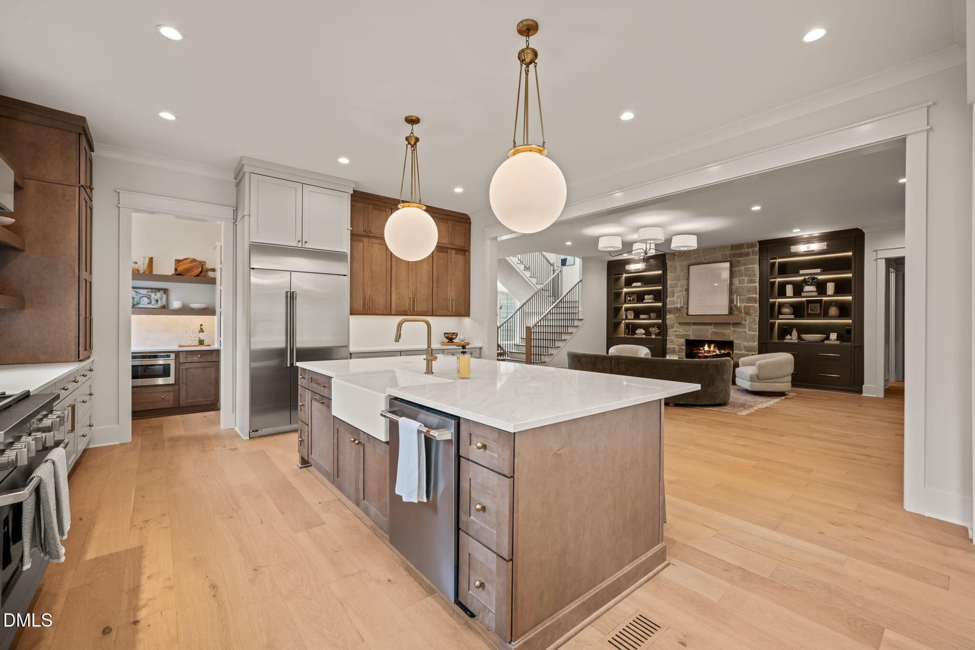 Kitchen with oversized island - 1725 Legacy Ridge Lane, Wake Forest, NC 27587