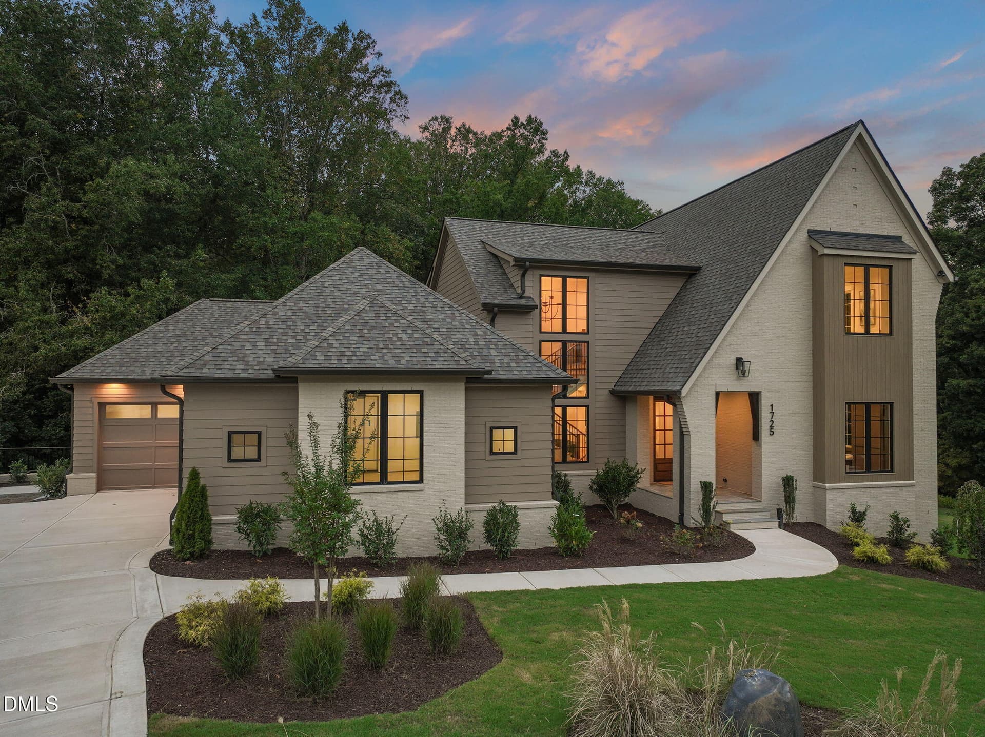 Front of home with side garage - 1725 Legacy Ridge Lane, Wake Forest, NC 27587