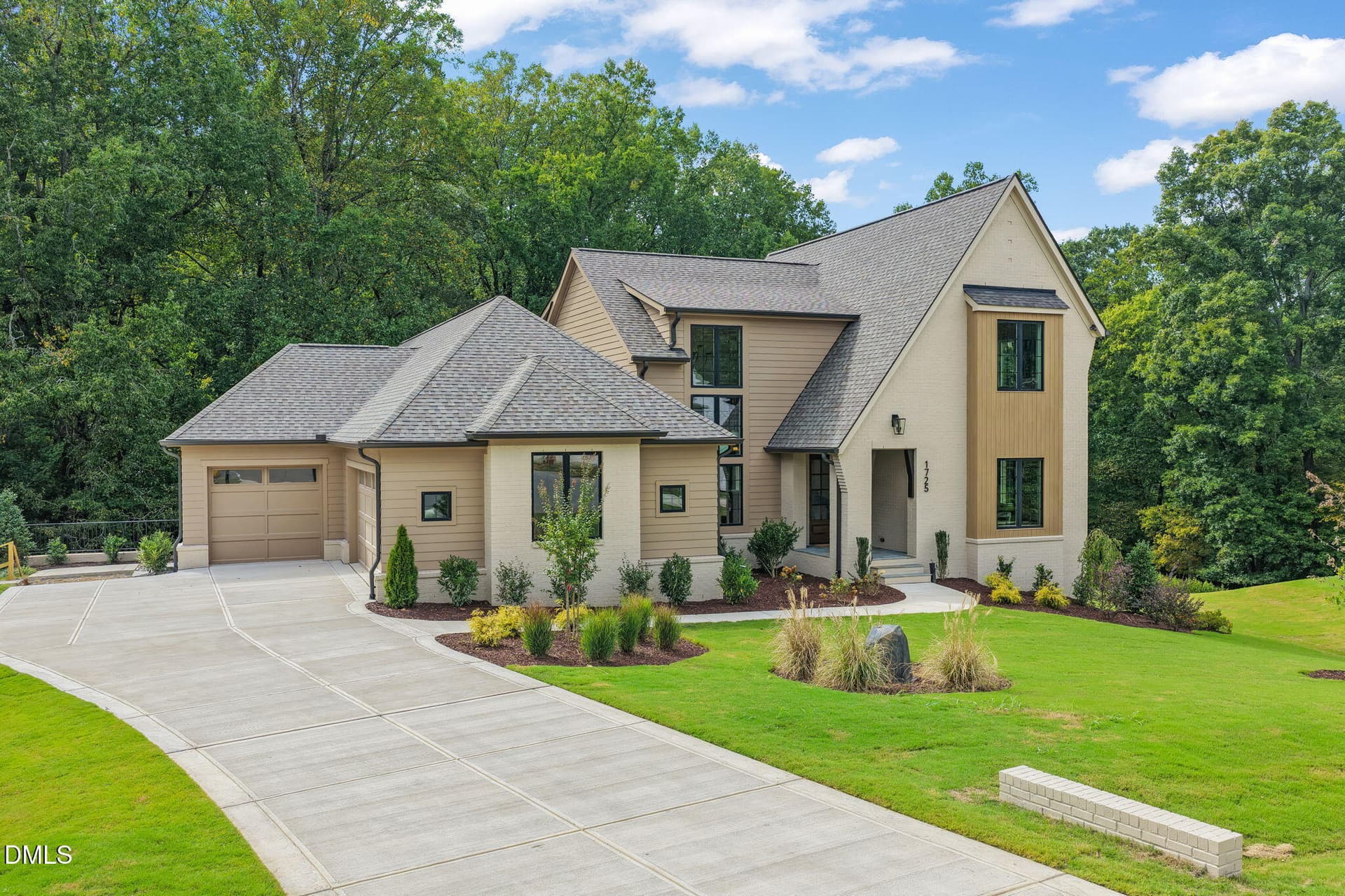 Front of house with driveway - 1725 Legacy Ridge Lane, Wake Forest, NC 27587