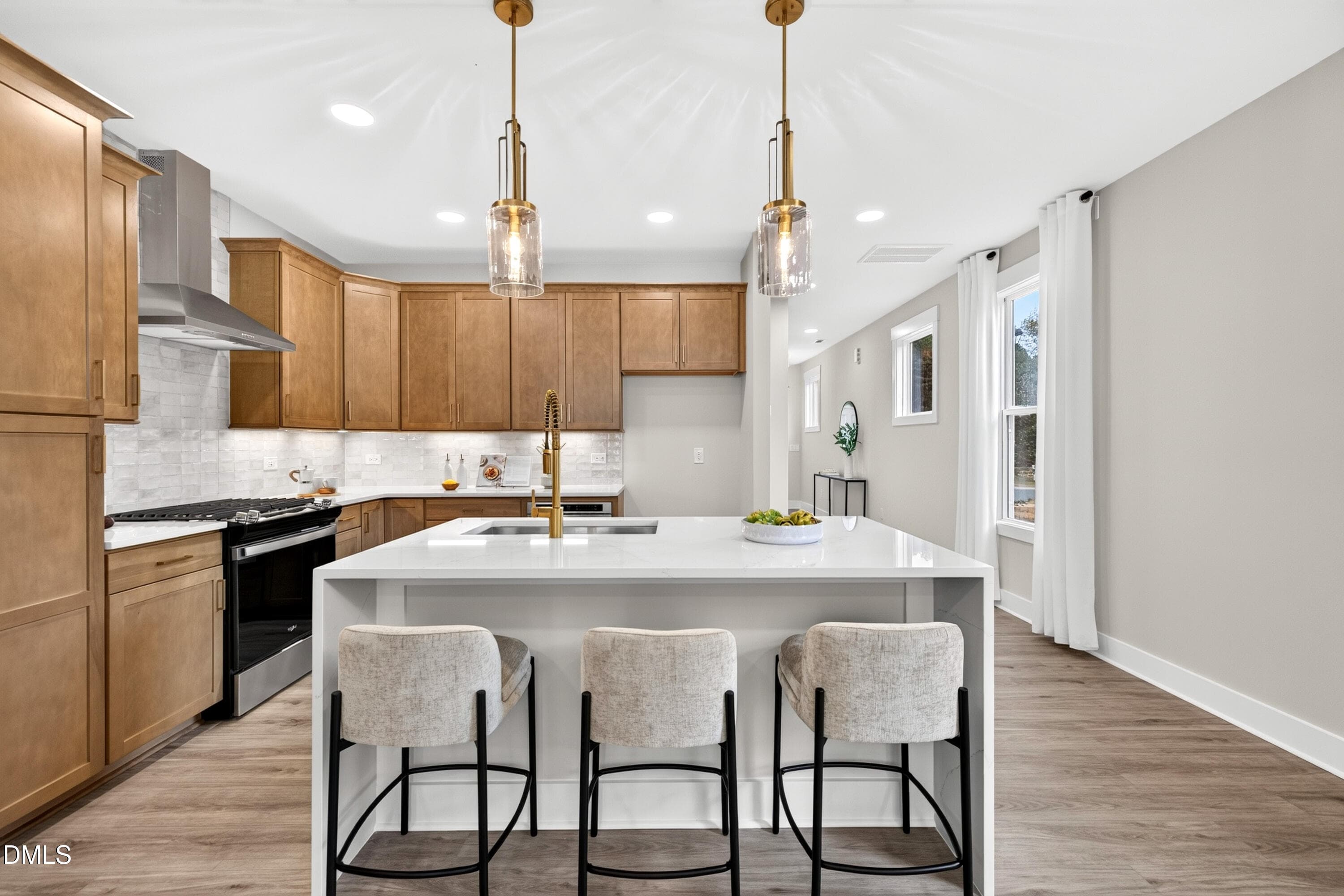 Kitchen Island Seating (Model Home) - 631 Cable Court, Apex, NC 27523