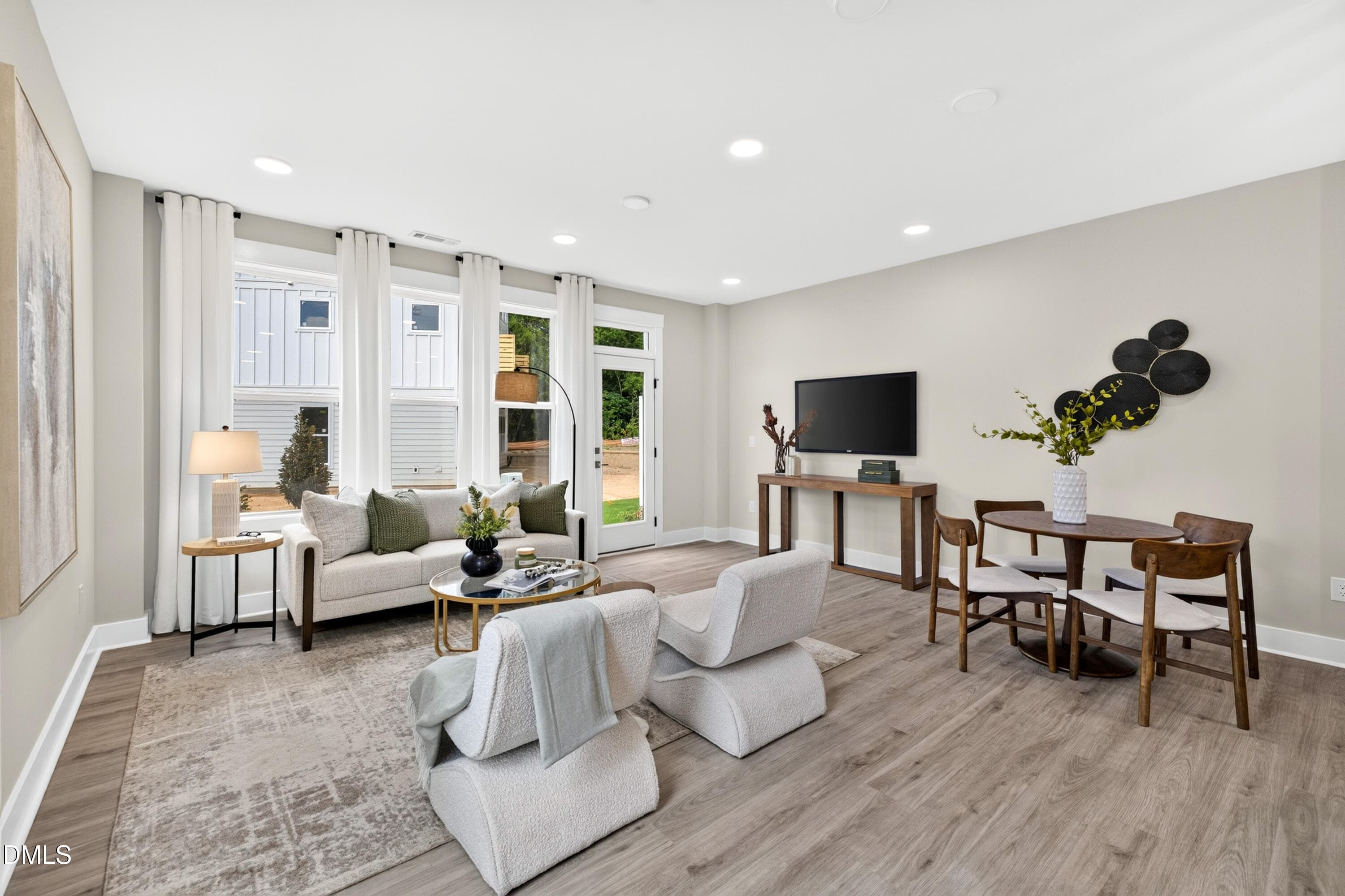 Living & Dining Area (Model Home) - 631 Cable Court, Apex, NC 27523